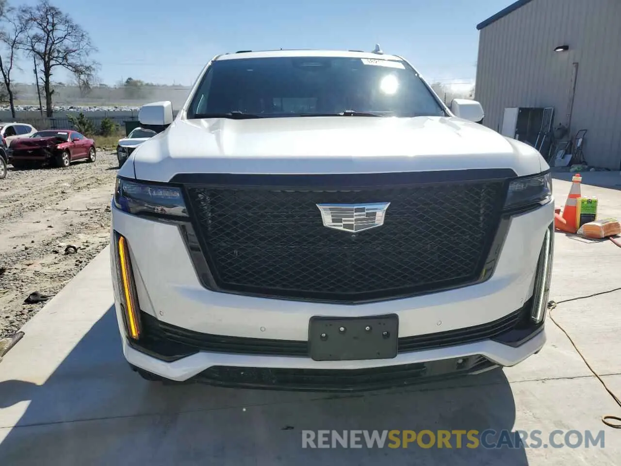 5 fotografías del automóvil dañado 1GYS4RKL1NR337220 CADILLAC ESCALADE 2022