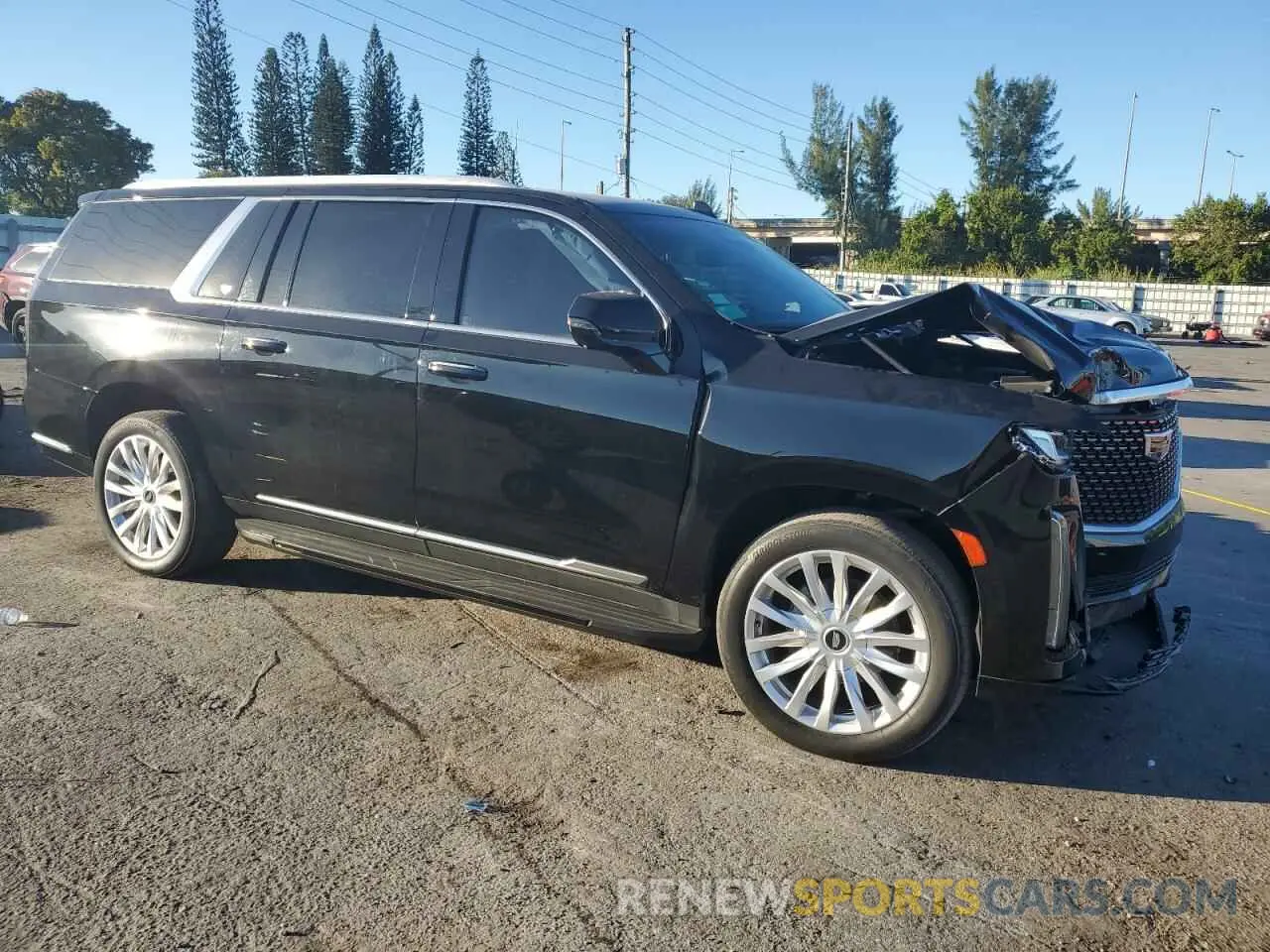 4 fotografías del automóvil dañado 1GYS3JKL6PR292153 CADILLAC ESCALADE 2023