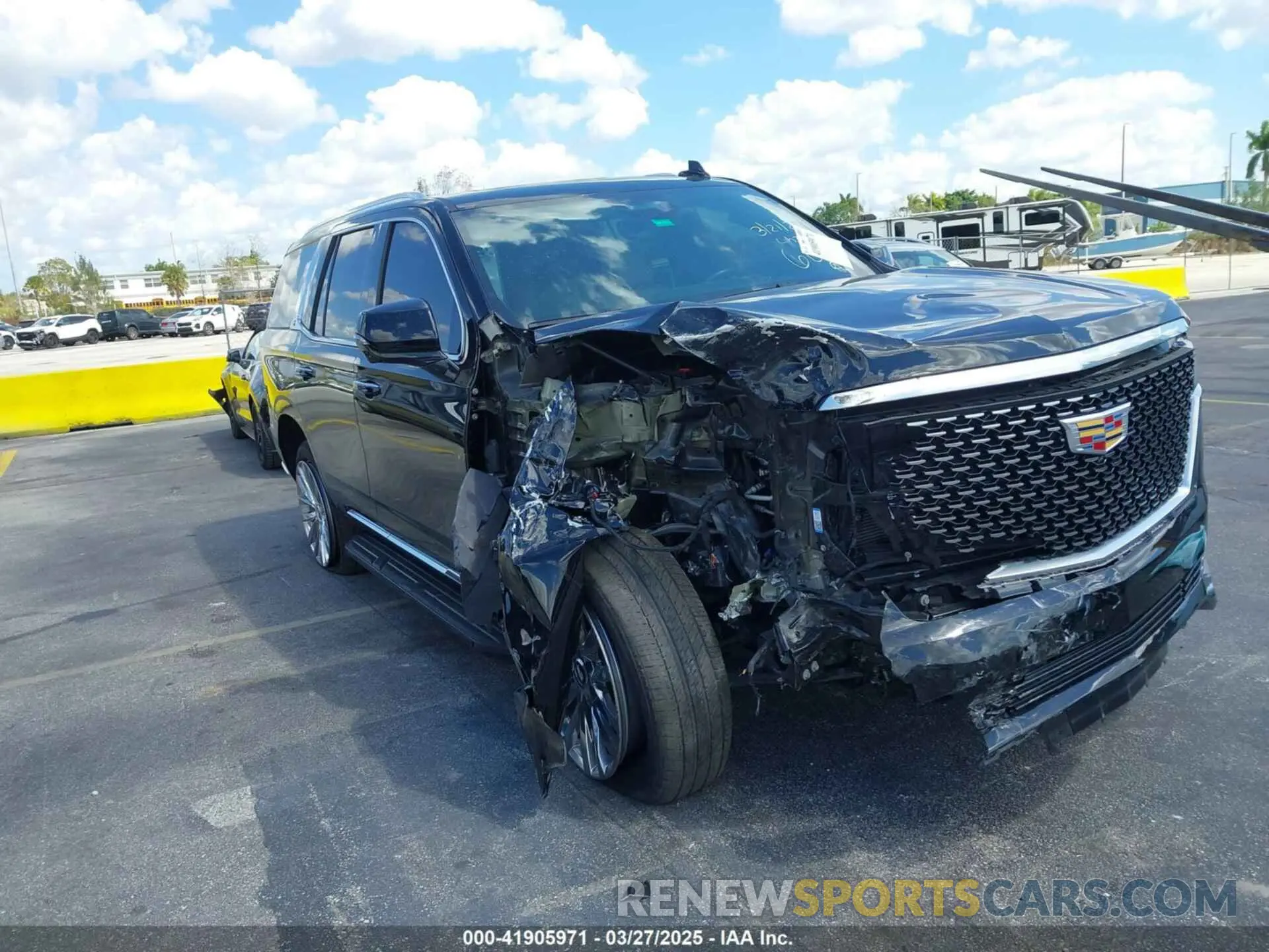 6 fotografías del automóvil dañado 1GYS4BKL4PR236070 CADILLAC ESCALADE 2023
