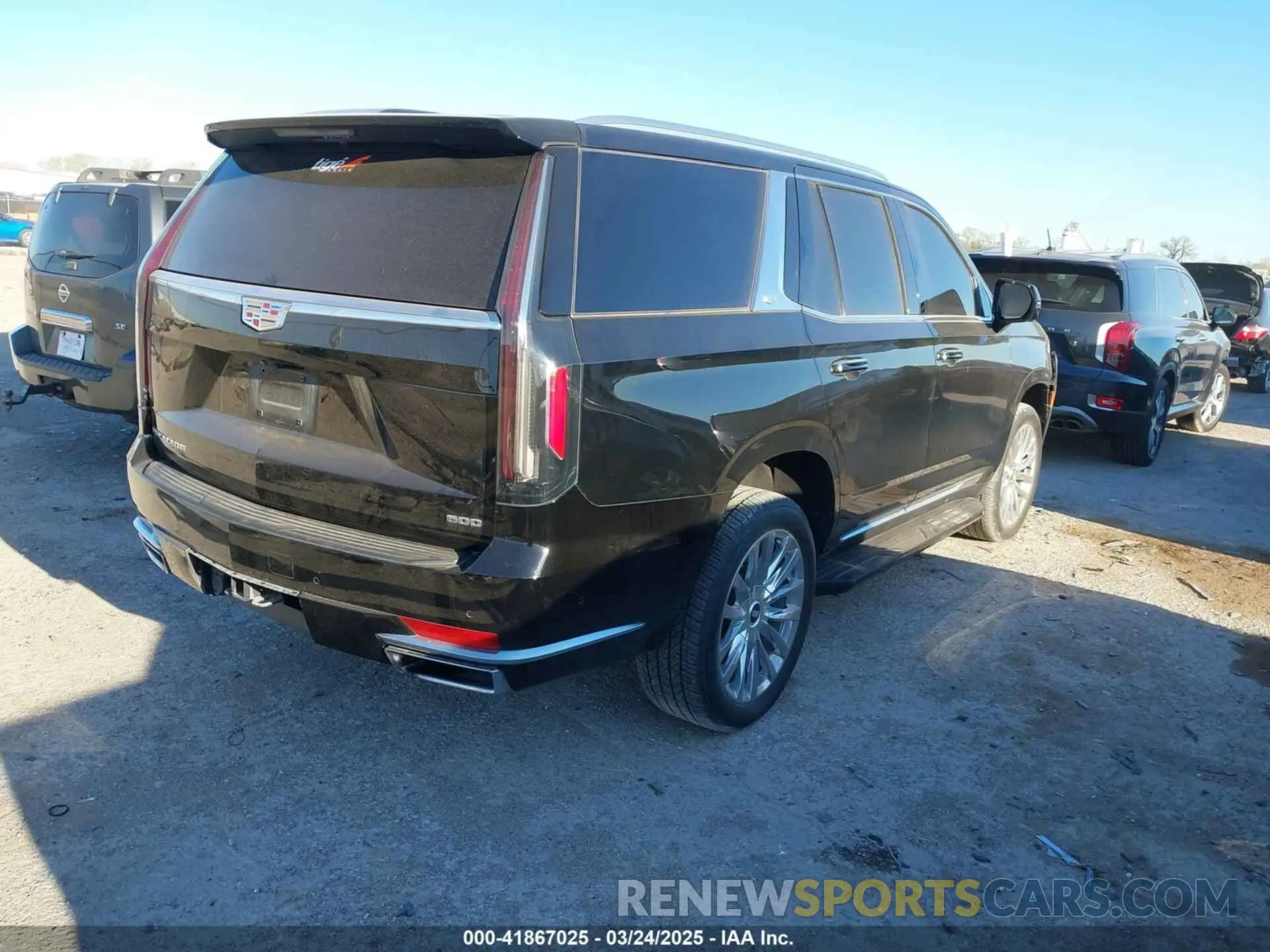 4 fotografías del automóvil dañado 1GYS4BKL7PR382446 CADILLAC ESCALADE 2023