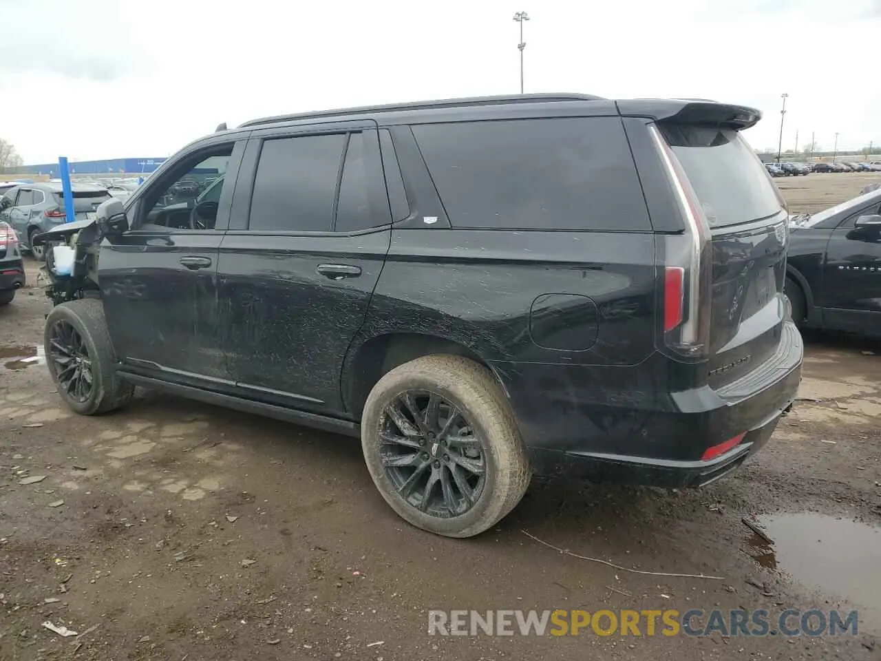 2 fotografías del automóvil dañado 1GYS4FKL1PR258793 CADILLAC ESCALADE 2023