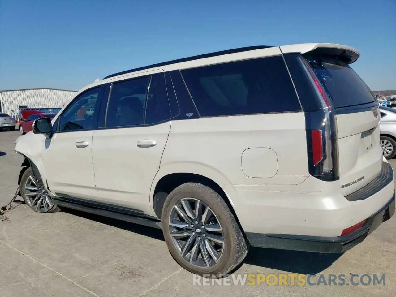 2 fotografías del automóvil dañado 1GYS4FKL9PR531625 CADILLAC ESCALADE 2023