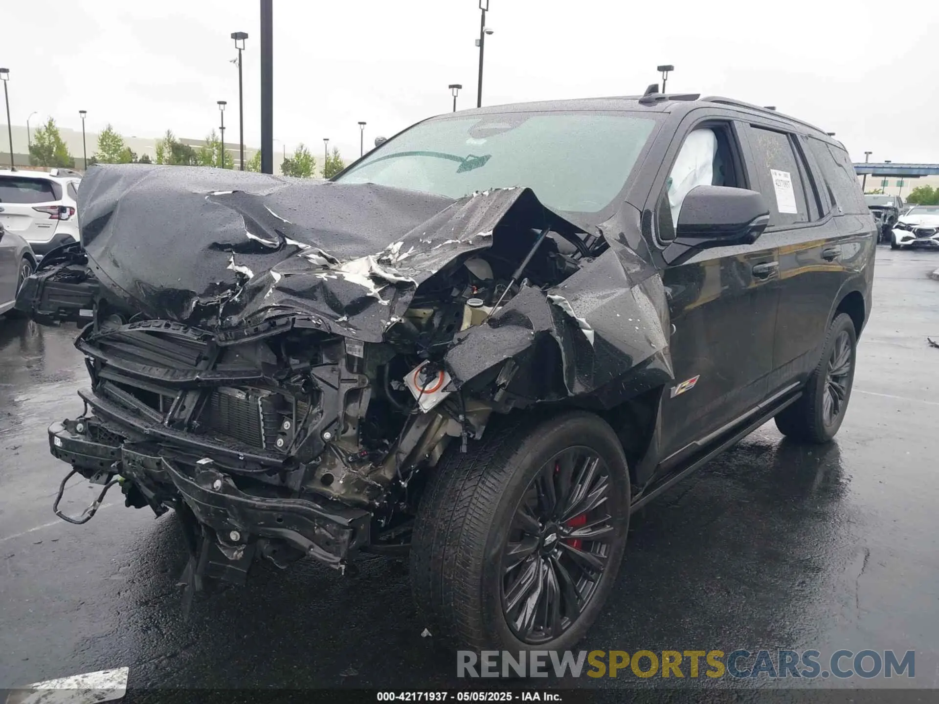 2 fotografías del automóvil dañado 1GYS4HK97PR524995 CADILLAC ESCALADE 2023