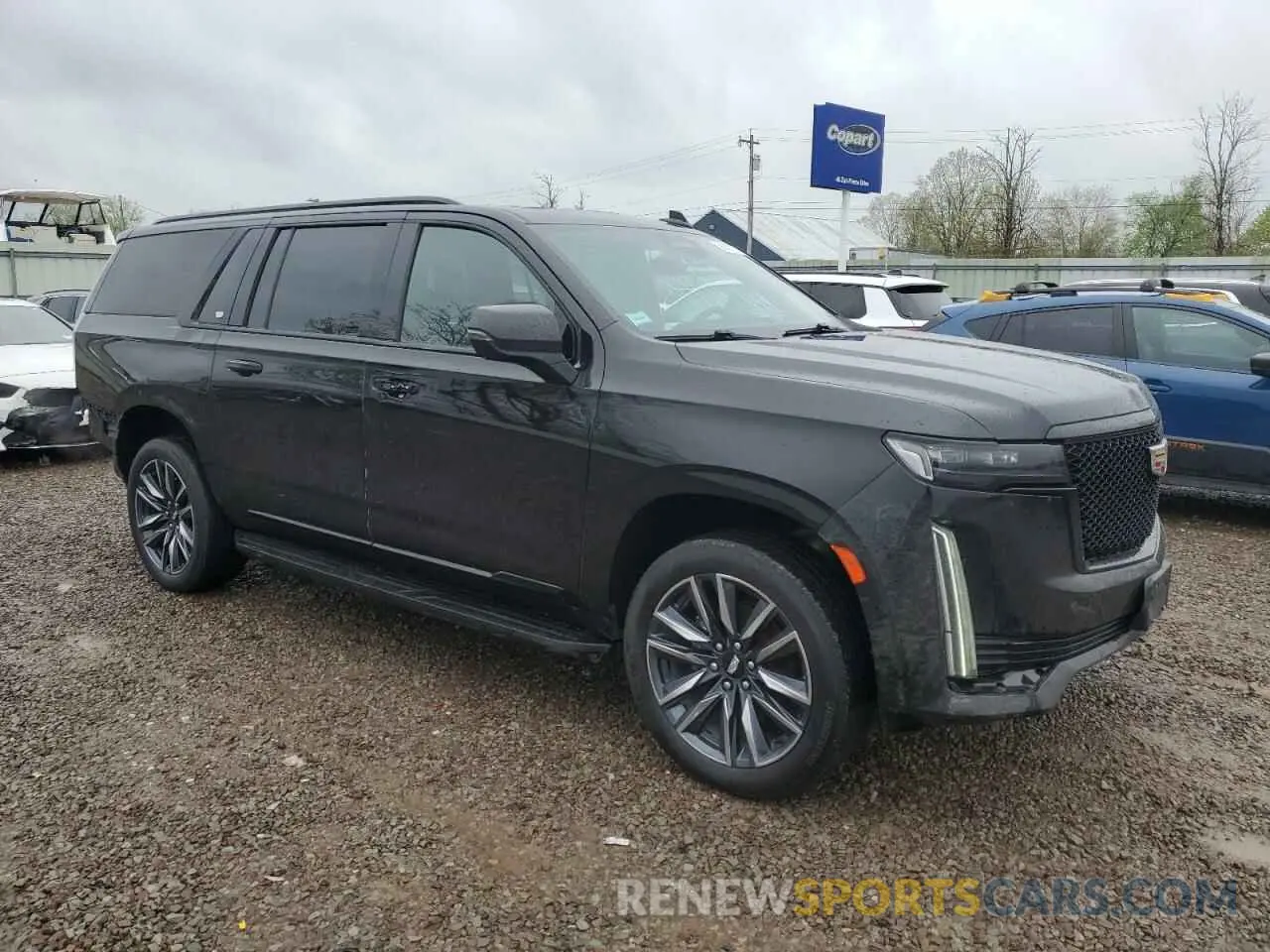 4 fotografías del automóvil dañado 1GYS4RKL1PR156900 CADILLAC ESCALADE 2023