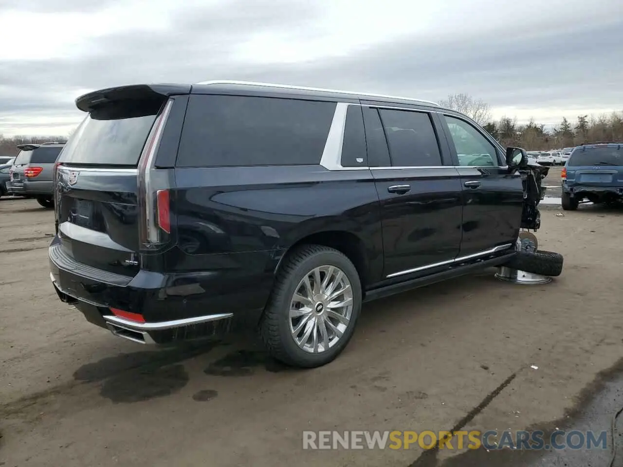 3 fotografías del automóvil dañado 1GYS4LKL6RR256491 CADILLAC ESCALADE 2024