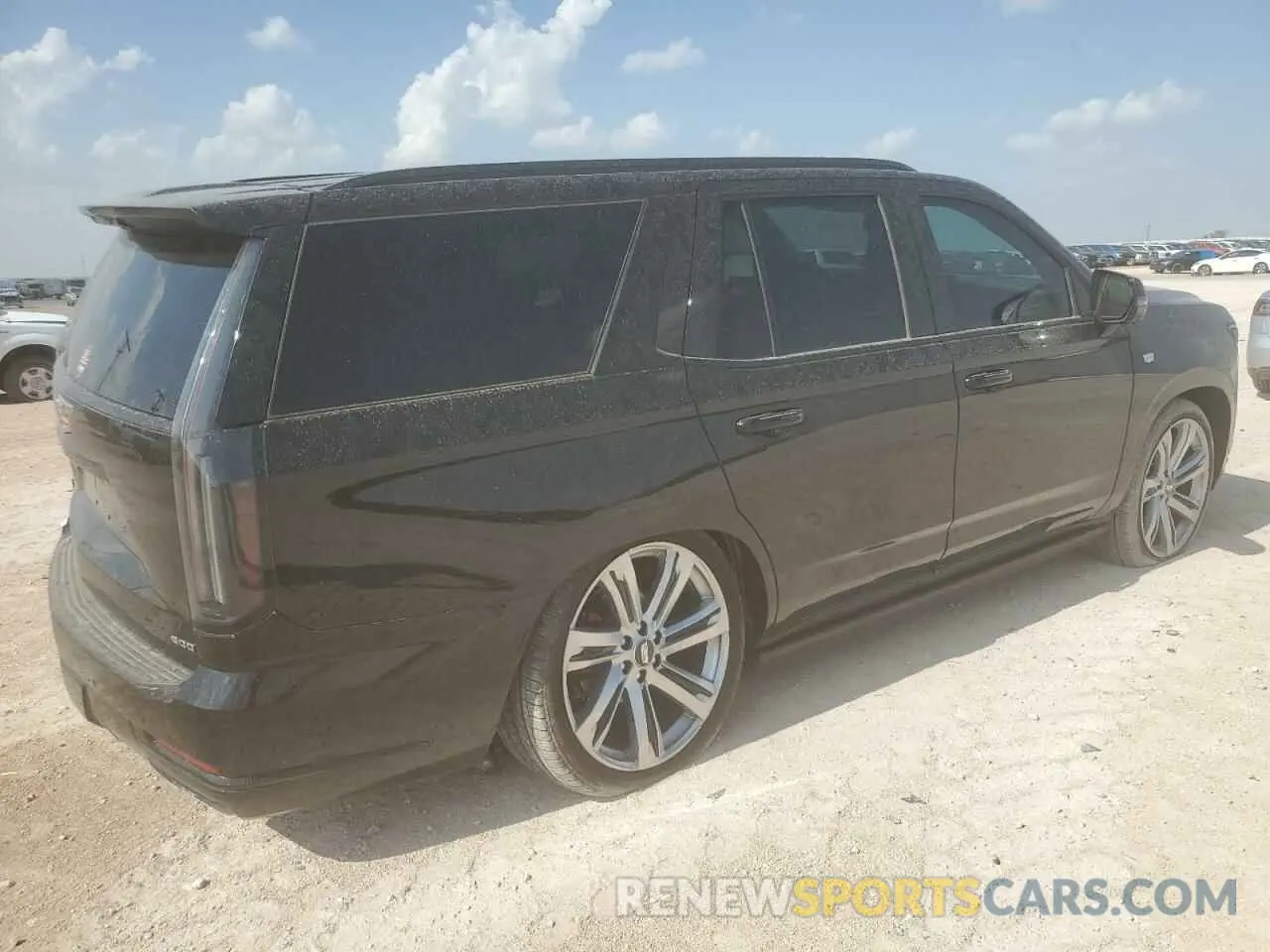 3 fotografías del automóvil dañado 1GYS9GRL2SR150916 CADILLAC ESCALADE 2025