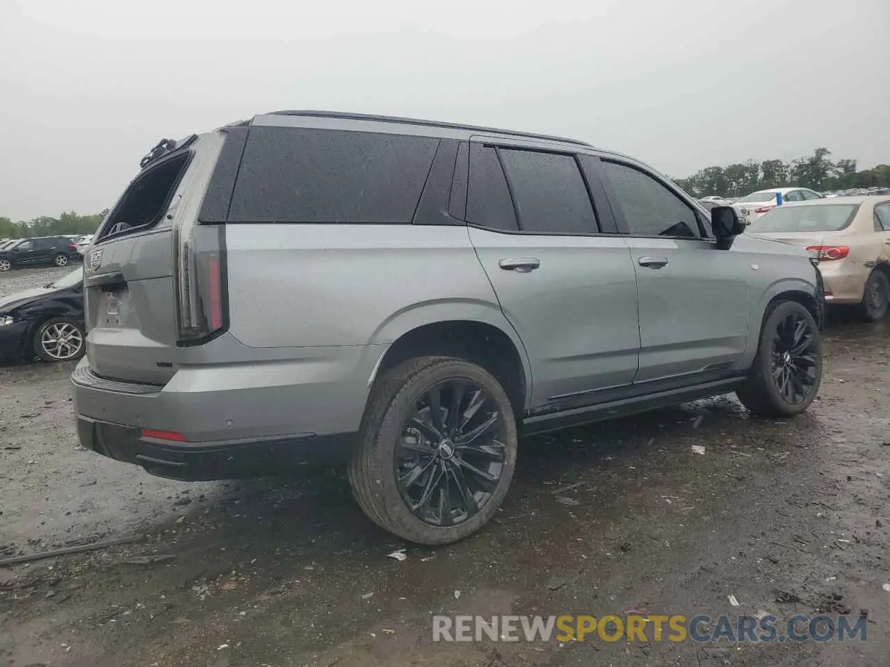3 fotografías del automóvil dañado 1GYS9GRL8SR240863 CADILLAC ESCALADE 2025