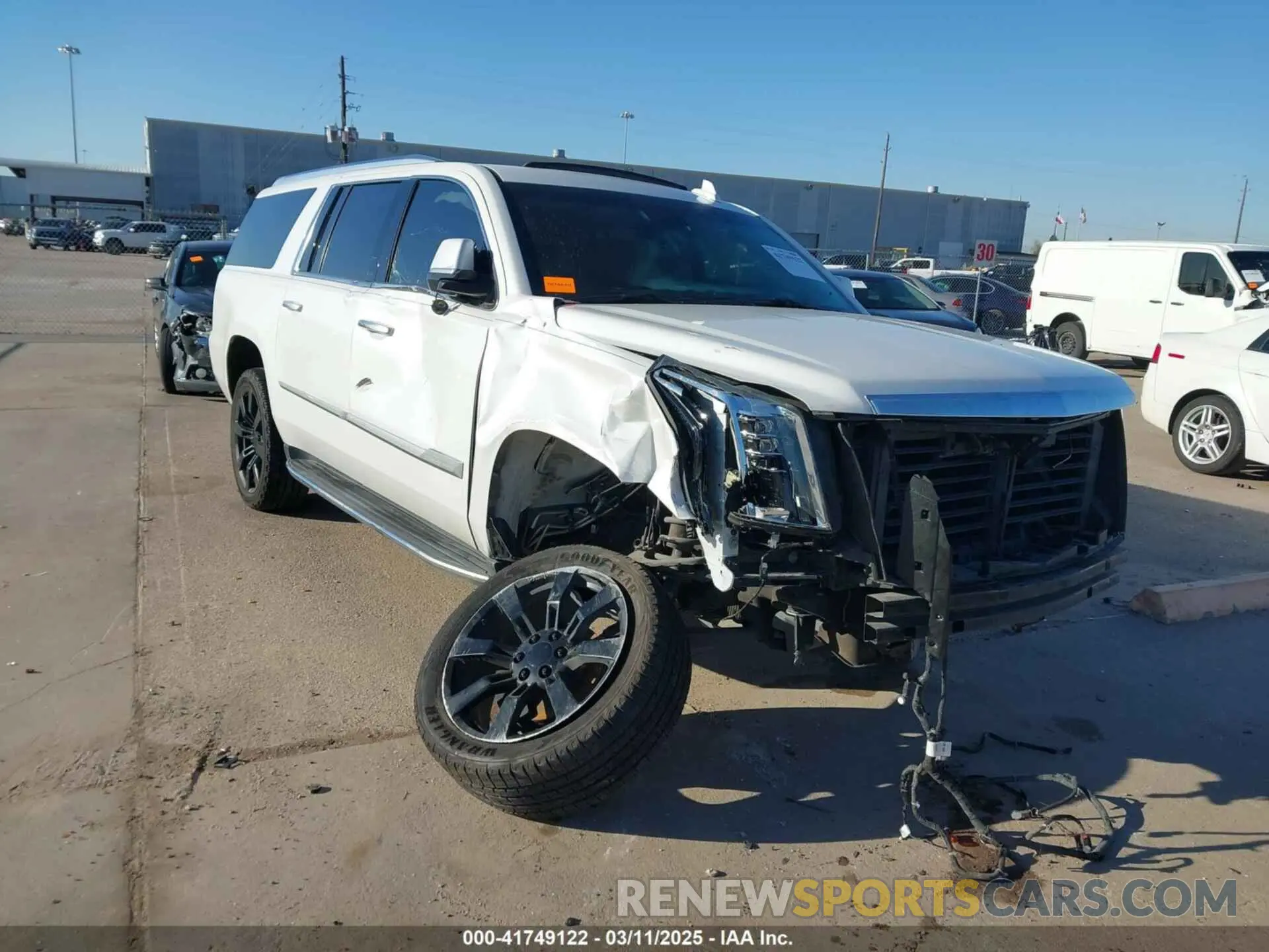 1 fotografías del automóvil dañado 1GYS3HKJ9LR130423 CADILLAC ESCALADE ESV 2020