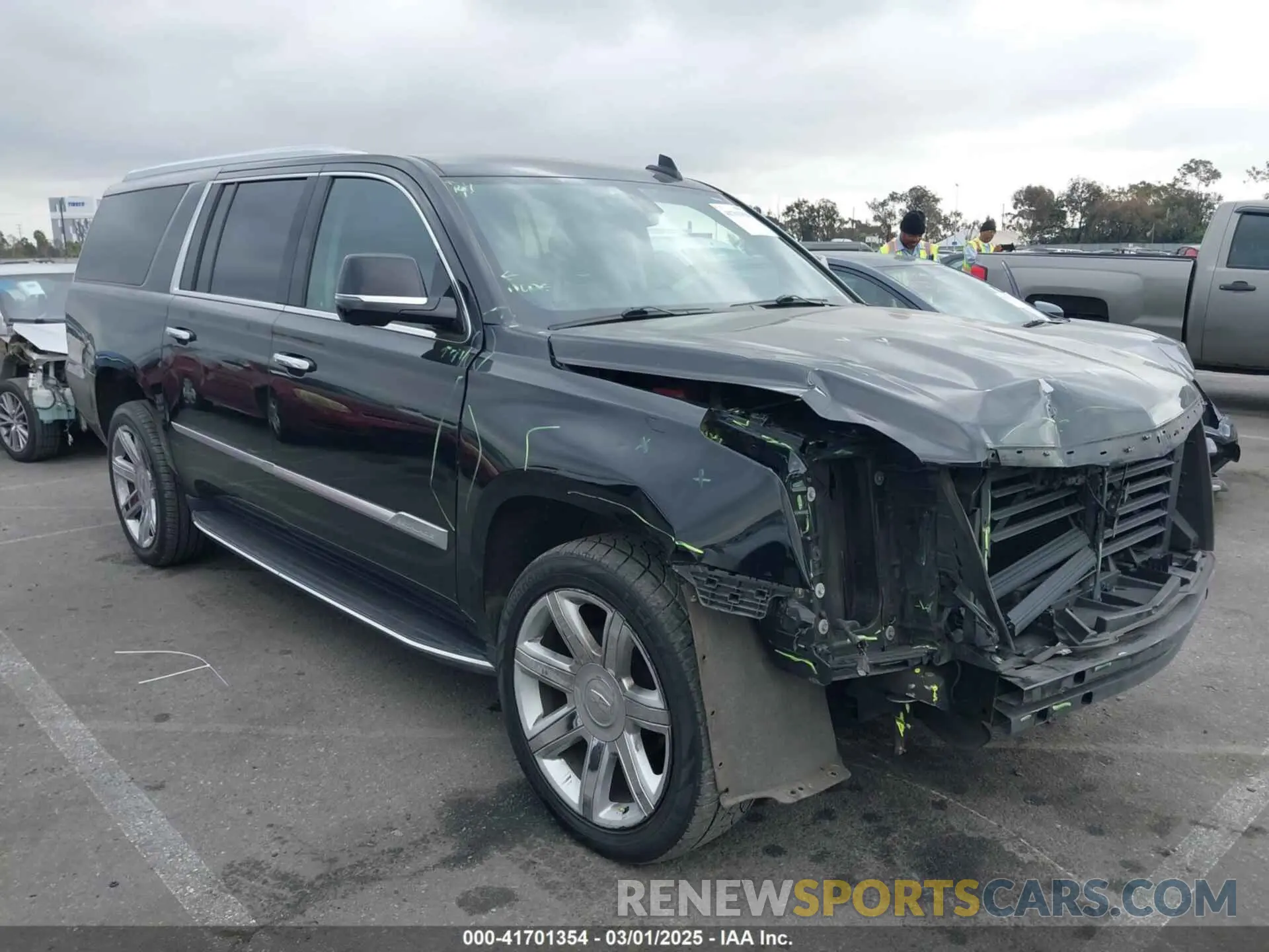 1 fotografías del automóvil dañado 1GYS4GKJ6LR270968 CADILLAC ESCALADE ESV 2020