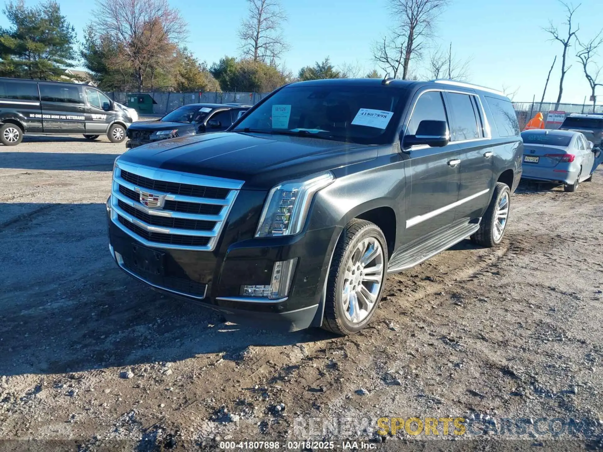2 fotografías del automóvil dañado 1GYS4JKJ4LR152771 CADILLAC ESCALADE ESV 2020