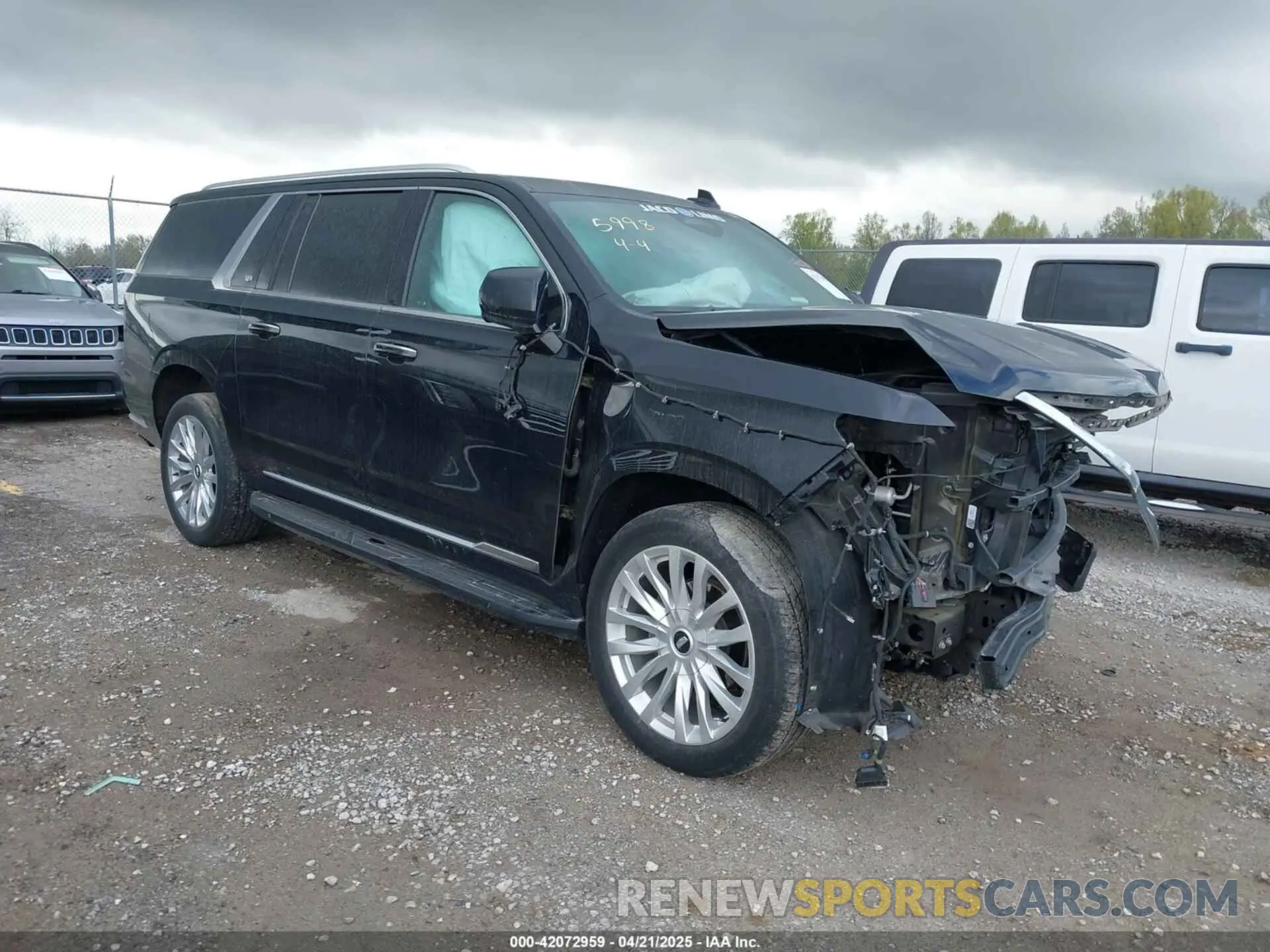 1 fotografías del automóvil dañado 1GYS4JKL2MR355998 CADILLAC ESCALADE ESV 2021
