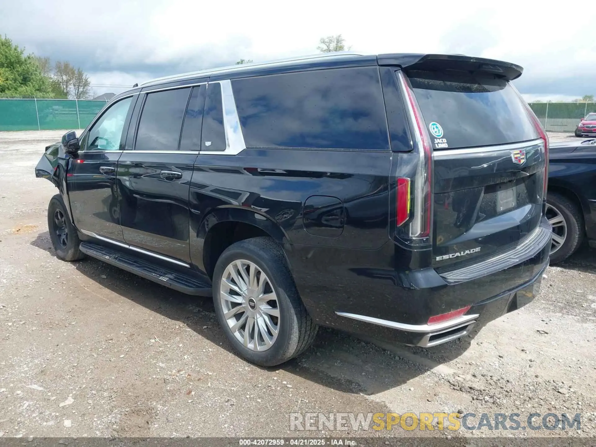 3 fotografías del automóvil dañado 1GYS4JKL2MR355998 CADILLAC ESCALADE ESV 2021