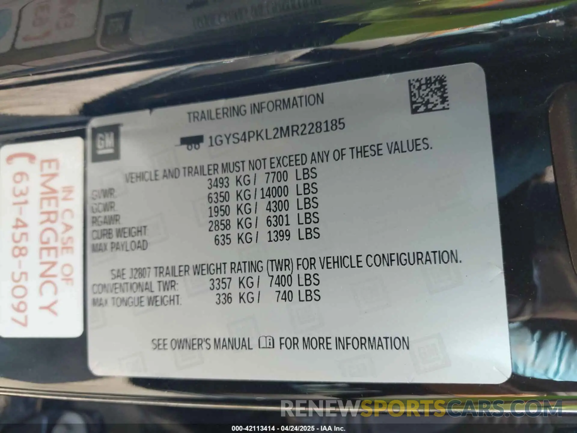 9 fotografías del automóvil dañado 1GYS4PKL2MR228185 CADILLAC ESCALADE ESV 2021
