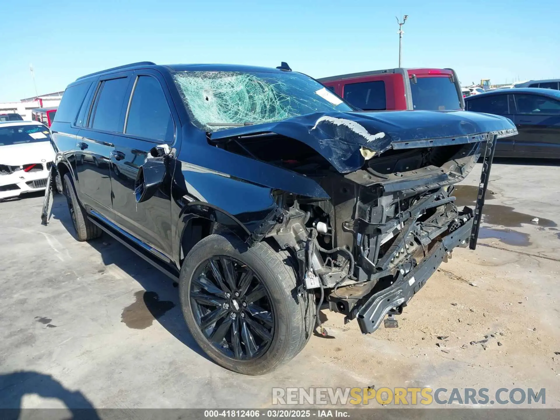 1 fotografías del automóvil dañado 1GYS4PKL3MR341773 CADILLAC ESCALADE ESV 2021