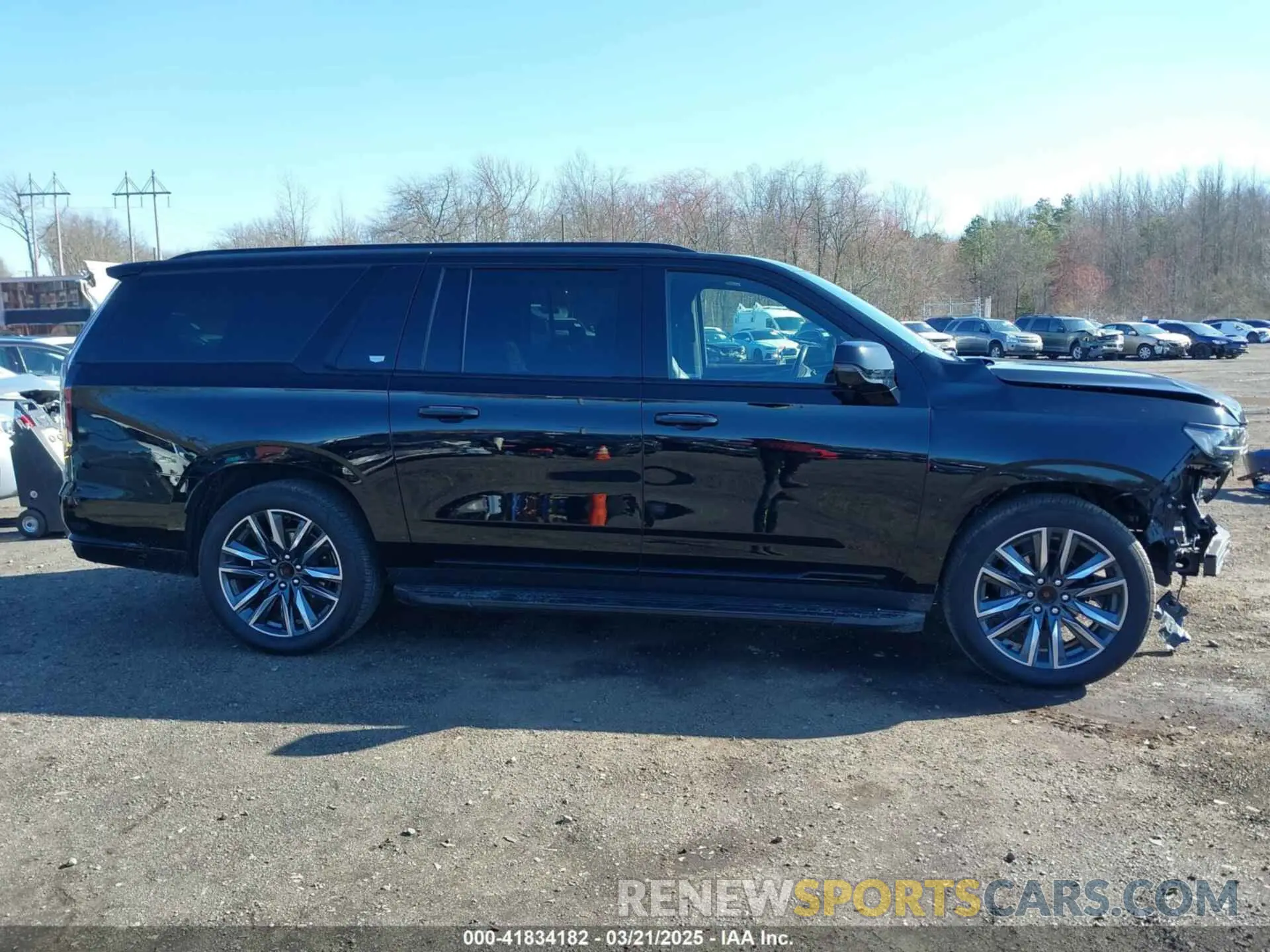 13 fotografías del automóvil dañado 1GYS4RKL1MR300022 CADILLAC ESCALADE ESV 2021