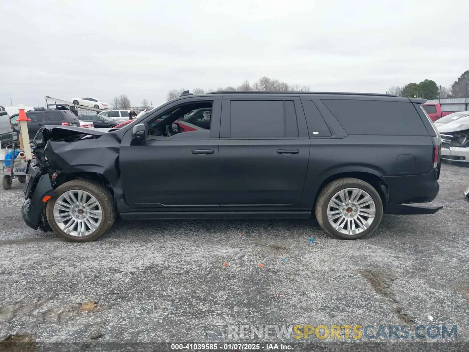 14 fotografías del automóvil dañado 1GYS4LKL9NR209532 CADILLAC ESCALADE ESV 2022
