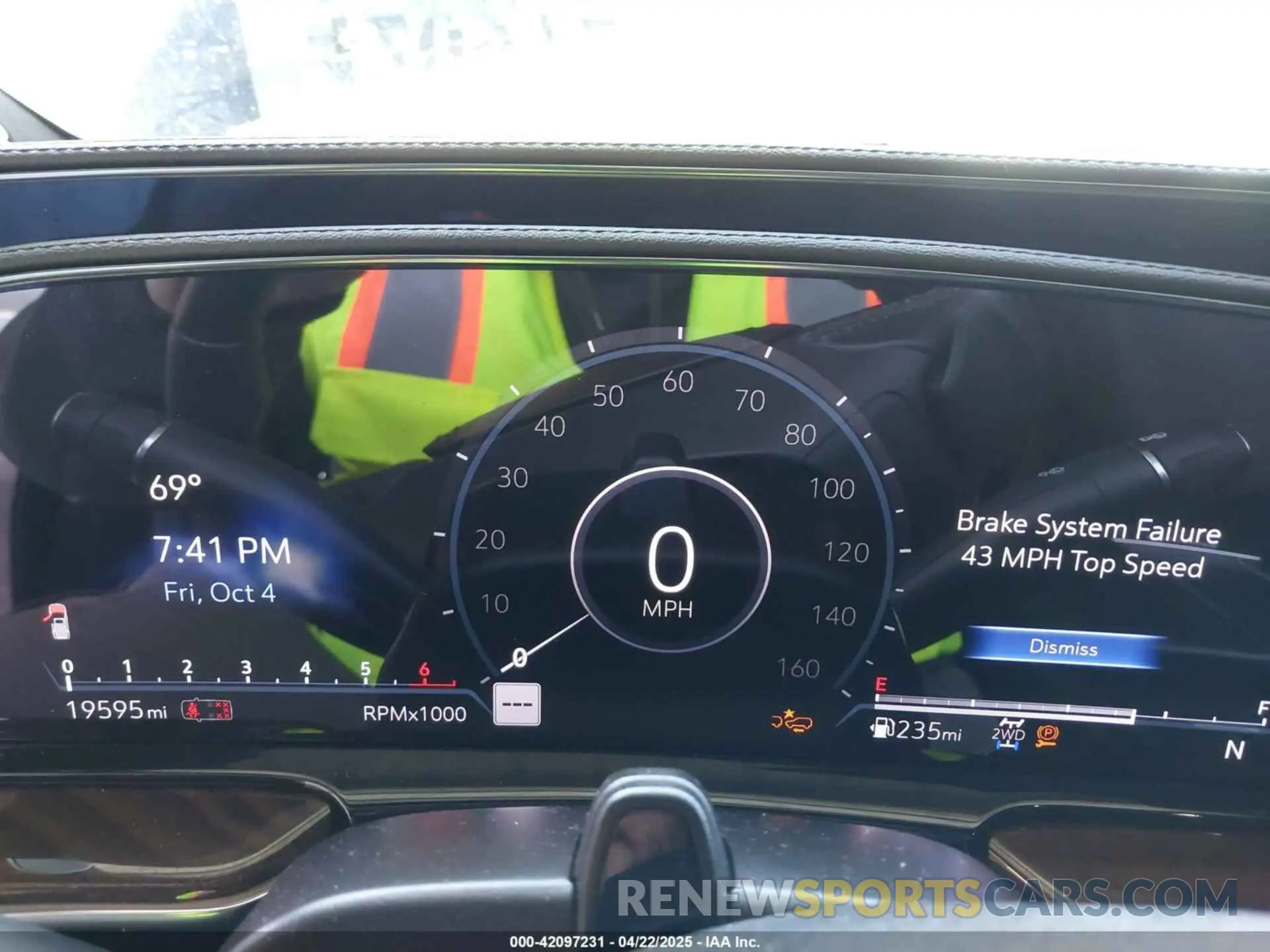 7 fotografías del automóvil dañado 1GYS4RKL8PR219829 CADILLAC ESCALADE ESV 2023
