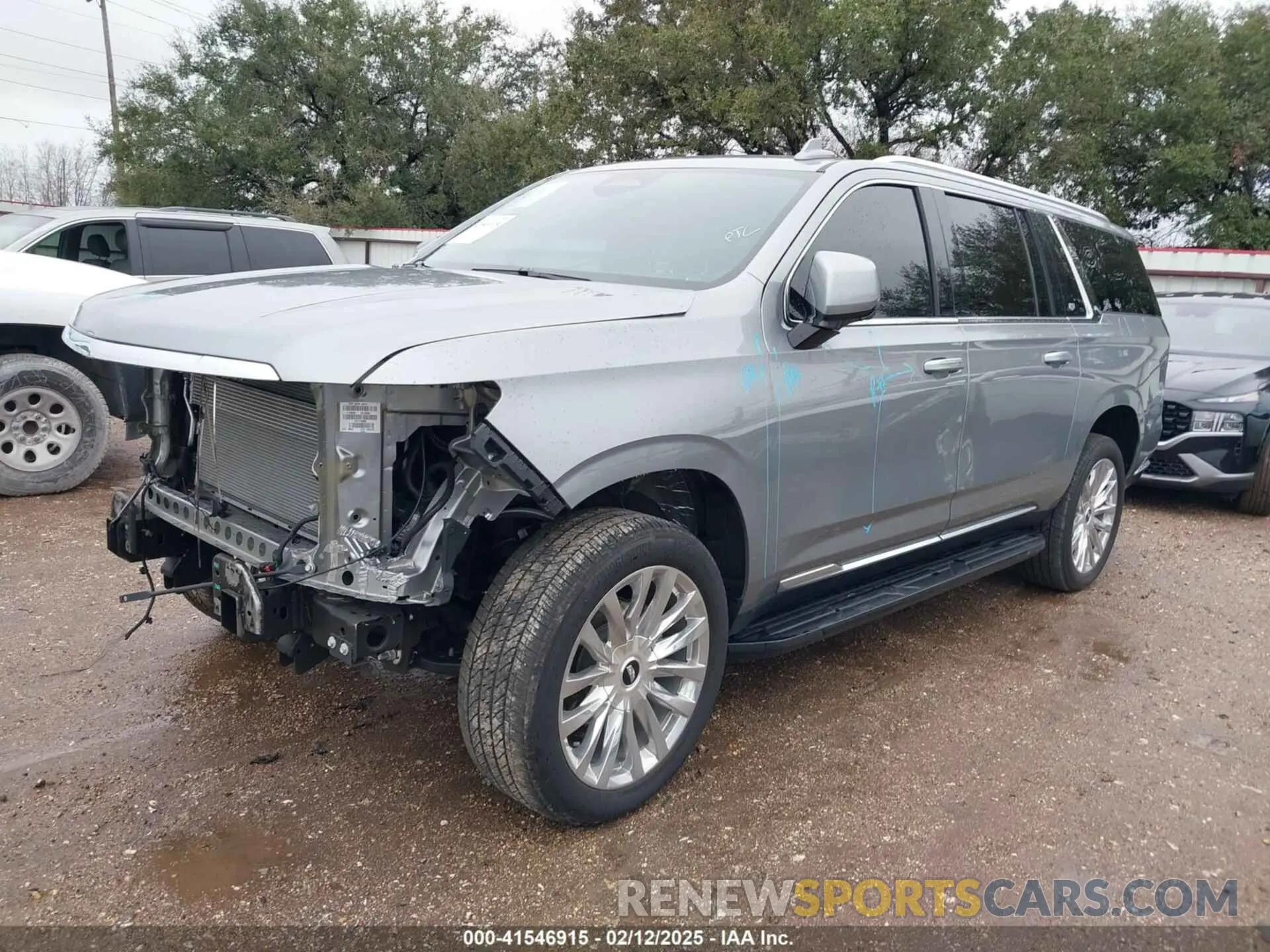 2 fotografías del automóvil dañado 1GYS3KKL7RR218216 CADILLAC ESCALADE ESV 2024