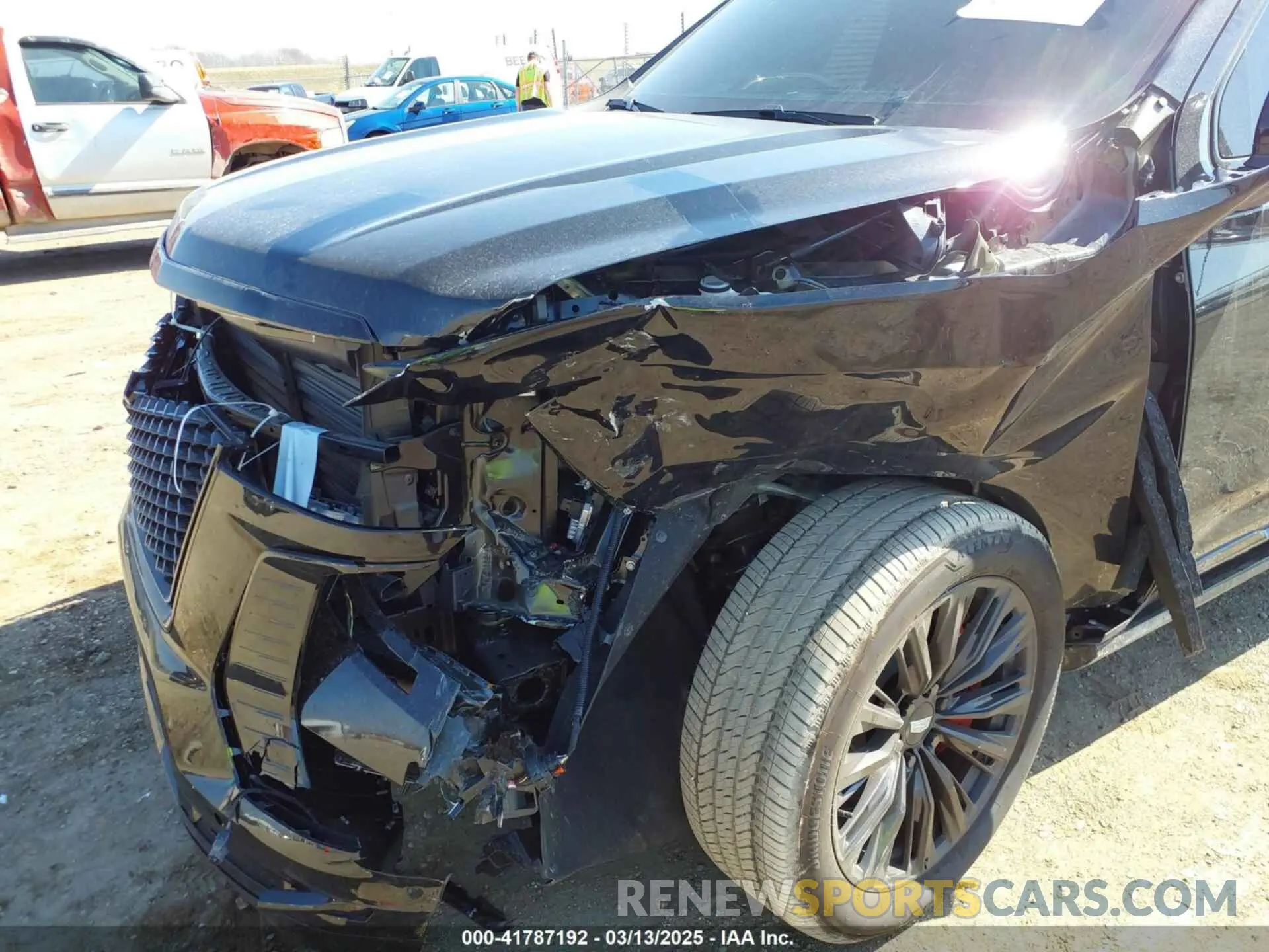 6 fotografías del automóvil dañado 1GYS9NRL7SR164542 CADILLAC ESCALADE ESV 2025