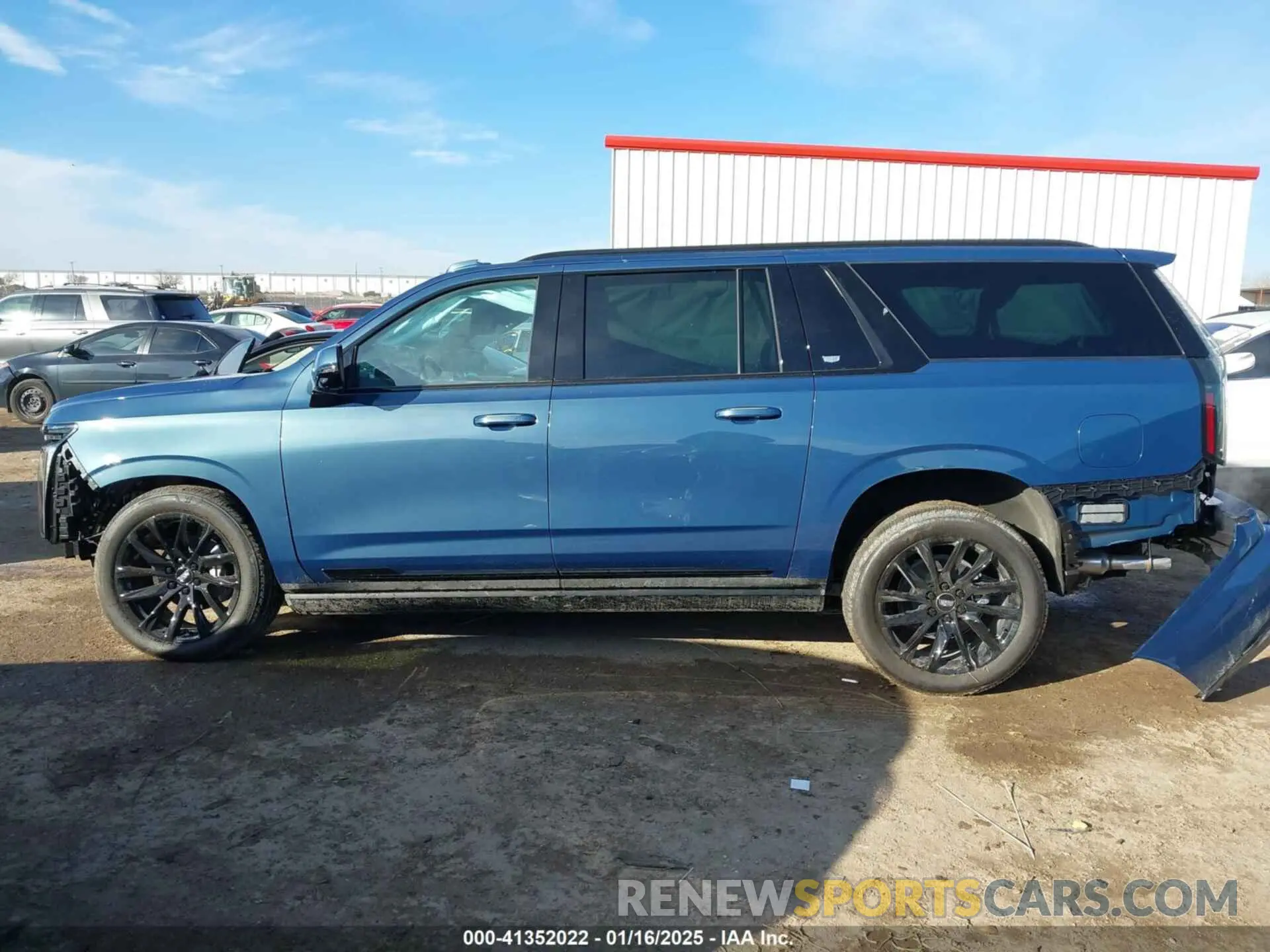 15 fotografías del automóvil dañado 1GYS9PRLXSR129201 CADILLAC ESCALADE ESV 2025