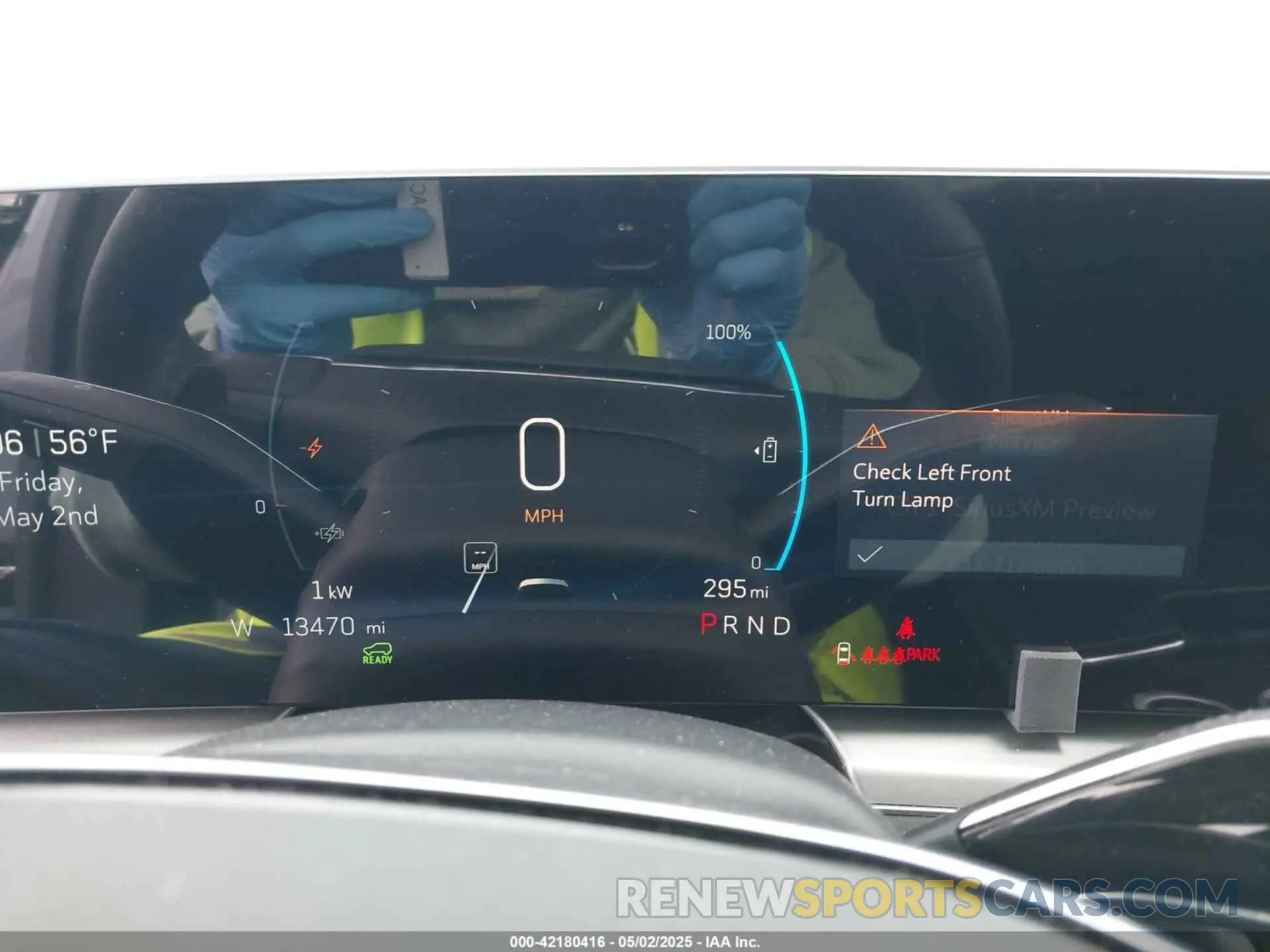 7 fotografías del automóvil dañado 1GYKPPRK1RZ109216 CADILLAC LYRIQ 2024