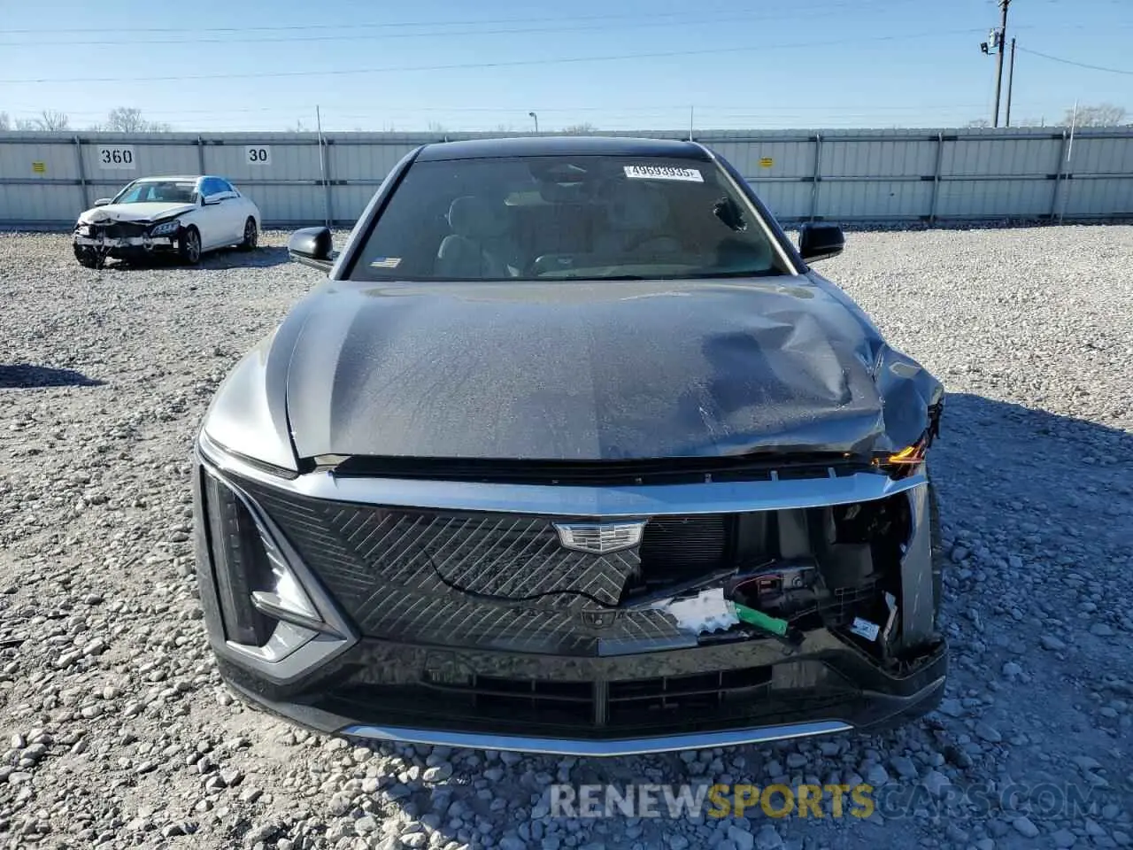 5 fotografías del automóvil dañado 1GYKPMRK0PZ001018 CADILLAC LYRIQ LUXU 2023