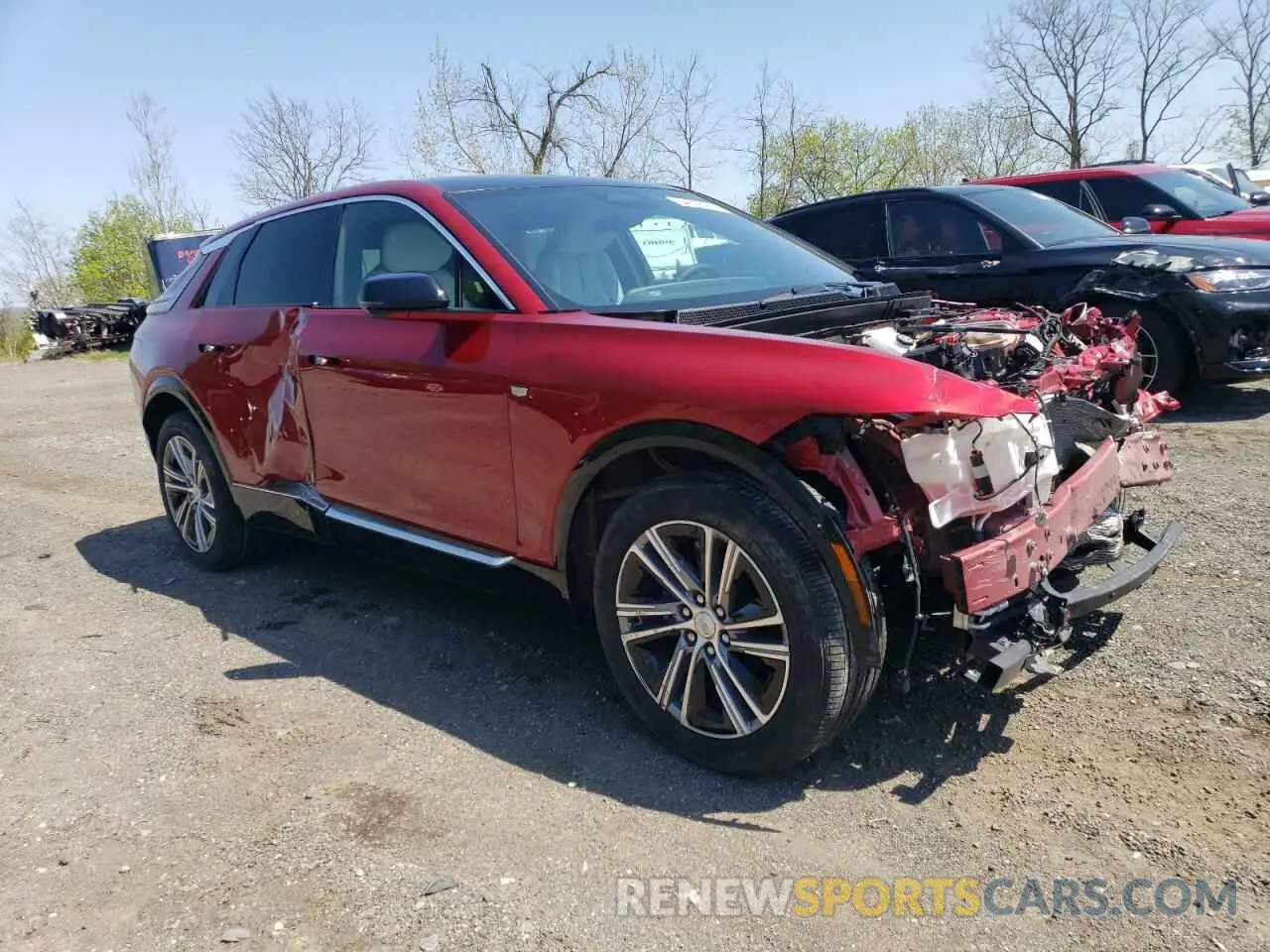 4 fotografías del automóvil dañado 1GYKPPRK0RZ111085 CADILLAC LYRIQ LUXU 2024