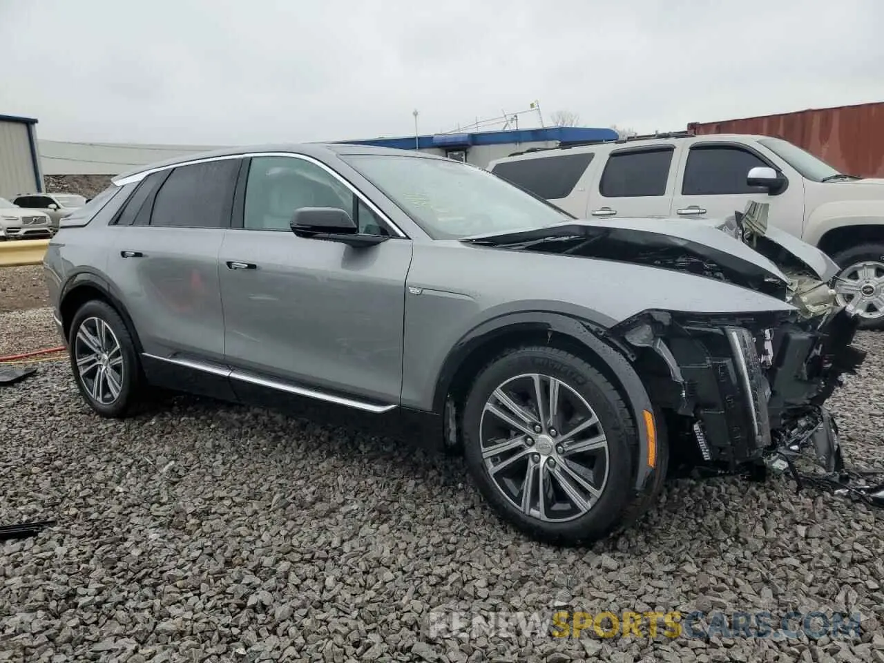 4 fotografías del automóvil dañado 1GYKPRRL2RZ117443 CADILLAC LYRIQ LUXU 2024