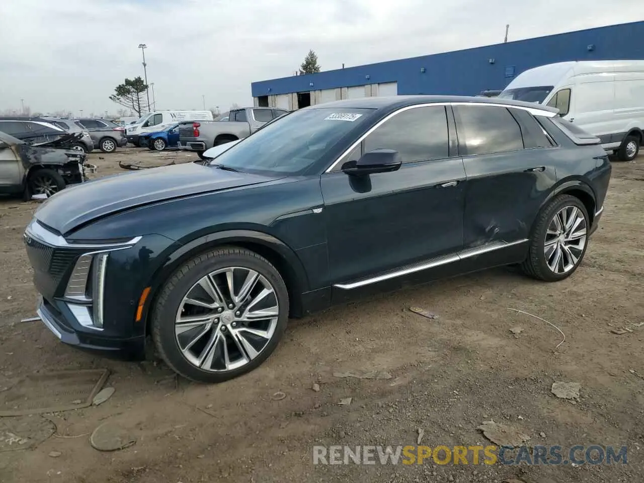 1 fotografías del automóvil dañado 1GYKPSRL2RZ111200 CADILLAC LYRIQ LUXU 2024