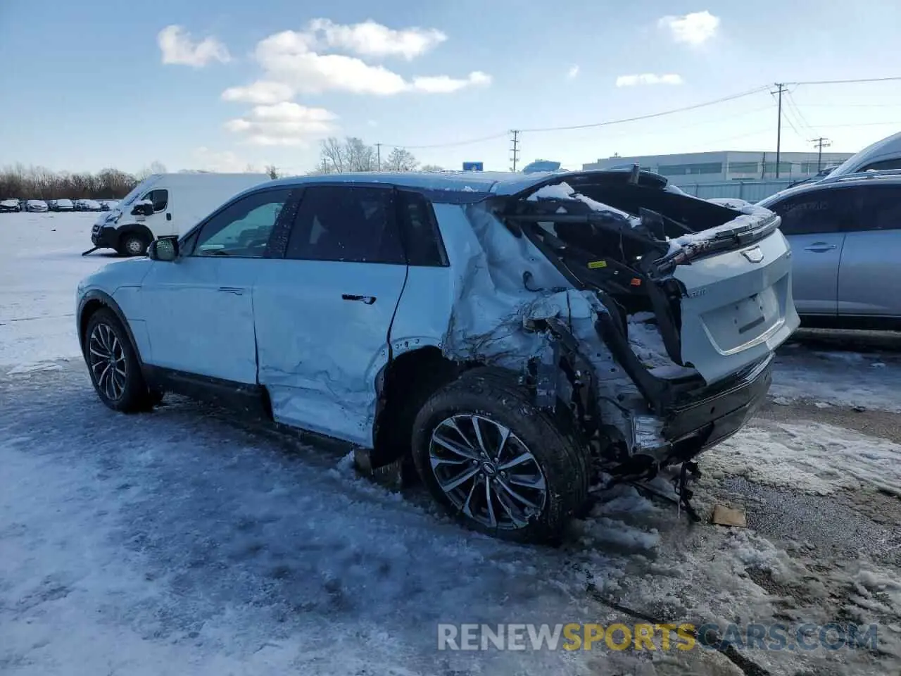 2 fotografías del automóvil dañado 1GYKPTRL9RZ122152 CADILLAC LYRIQ SPOR 2024