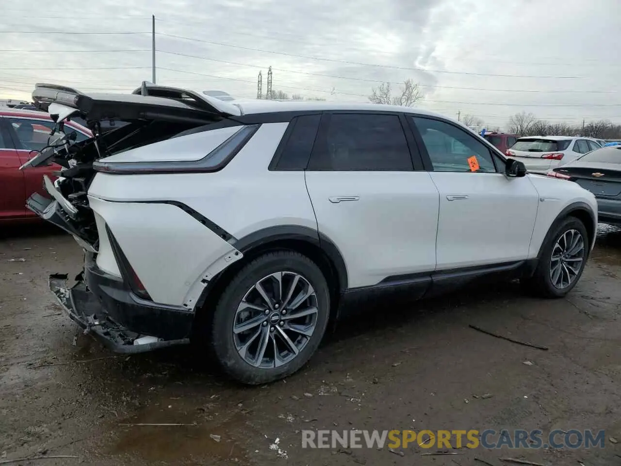 3 fotografías del automóvil dañado 1GYKPURLXSZ301649 CADILLAC LYRIQ SPOR 2025