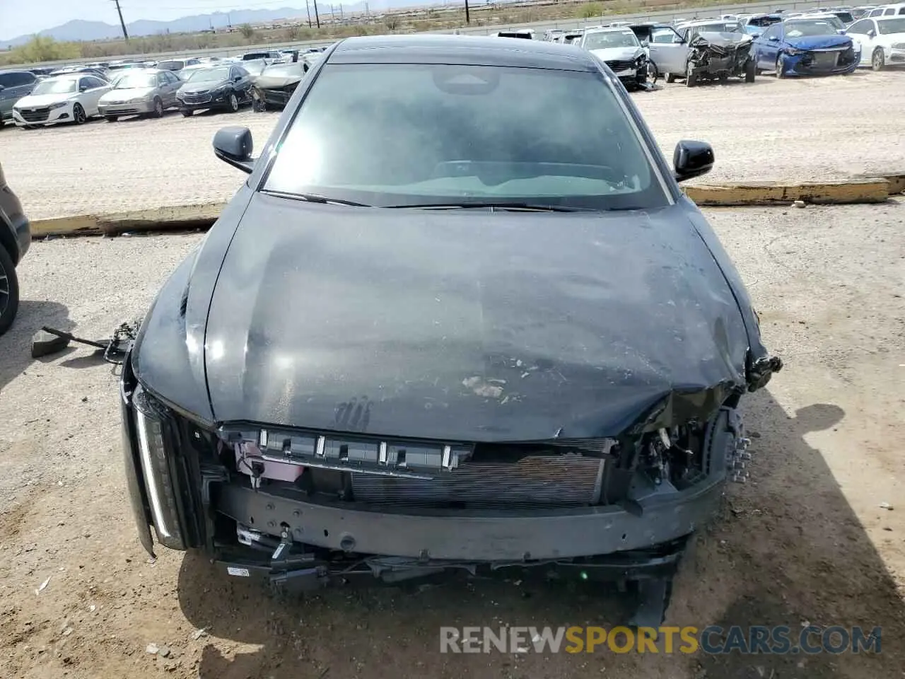 5 fotografías del automóvil dañado 1GYKPWRL2SZ302998 CADILLAC LYRIQ SPOR 2025