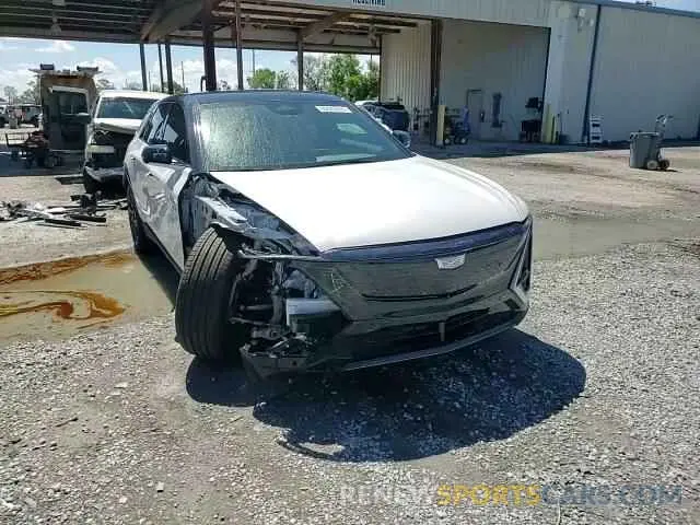 15 fotografías del automóvil dañado 1GYKPYRL1SZ301255 CADILLAC LYRIQ SPOR 2025