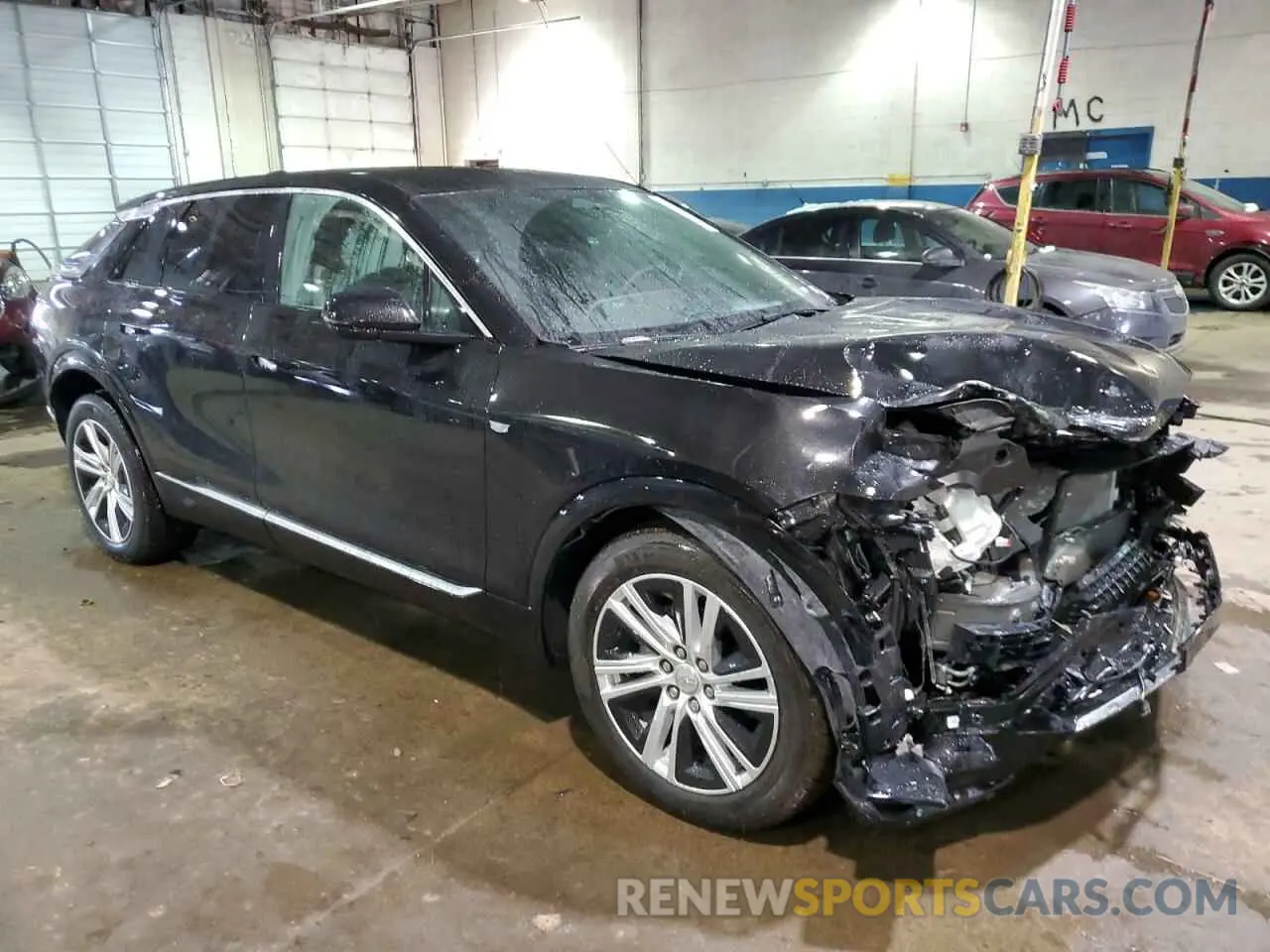 4 fotografías del automóvil dañado 1GYKPMRL1RZ143146 CADILLAC LYRIQ TECH 2024
