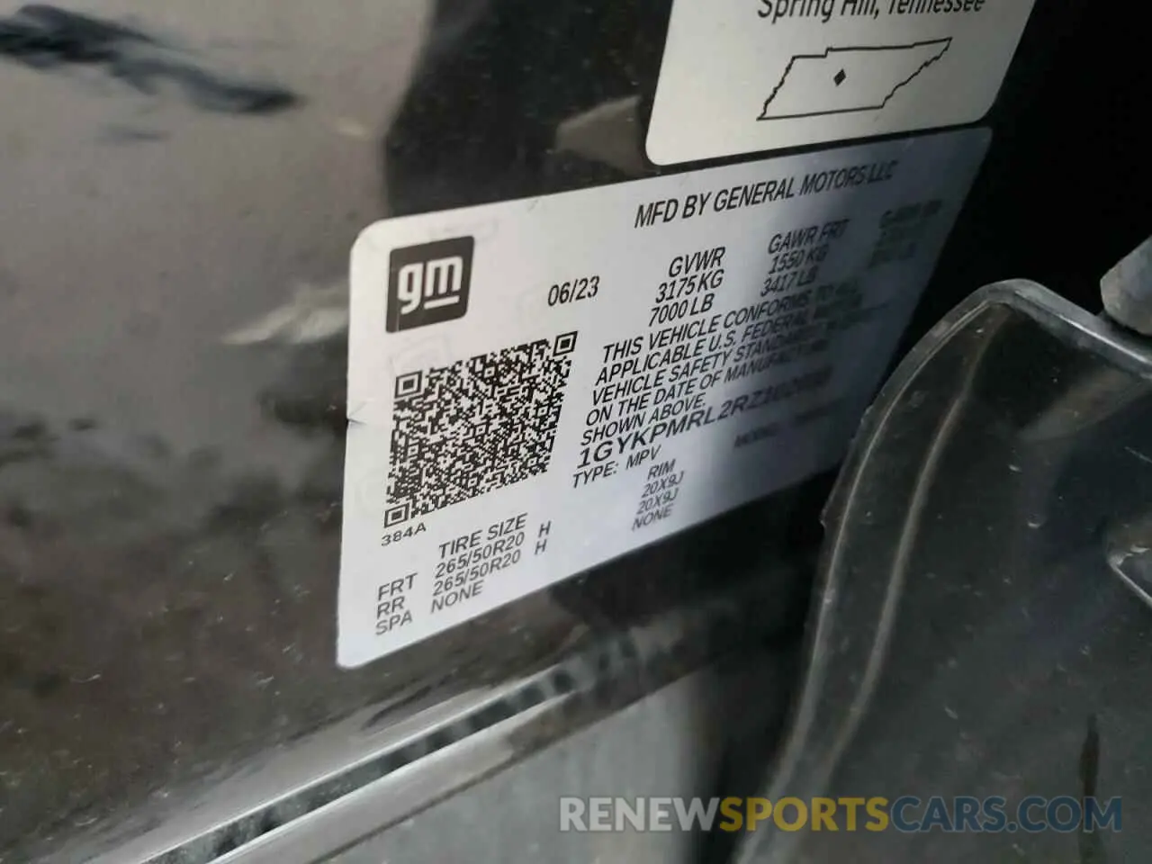 13 fotografías del automóvil dañado 1GYKPMRL2RZ102038 CADILLAC LYRIQ TECH 2024
