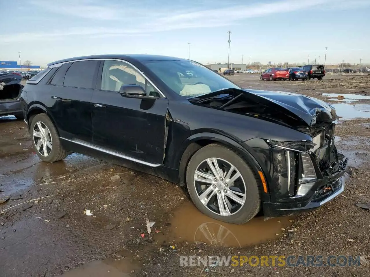 4 fotografías del automóvil dañado 1GYKPMRL5RZ138208 CADILLAC LYRIQ TECH 2024