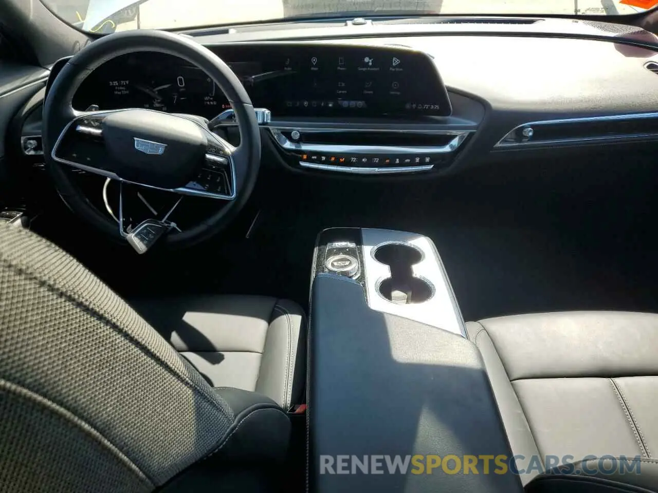 8 fotografías del automóvil dañado 1GYKPMRLXRZ138186 CADILLAC LYRIQ TECH 2024