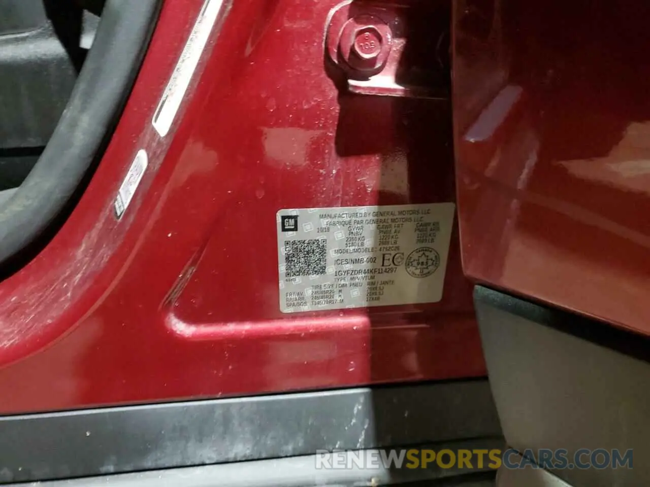13 fotografías del automóvil dañado 1GYFZDR44KF114297 CADILLAC XT4 2019