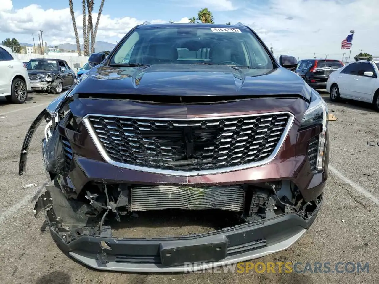 5 fotografías del automóvil dañado 1GYFZCR46LF112188 CADILLAC XT4 2020