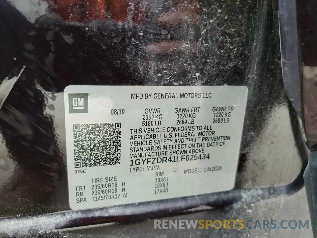 13 fotografías del automóvil dañado 1GYFZDR41LF025434 CADILLAC XT4 2020