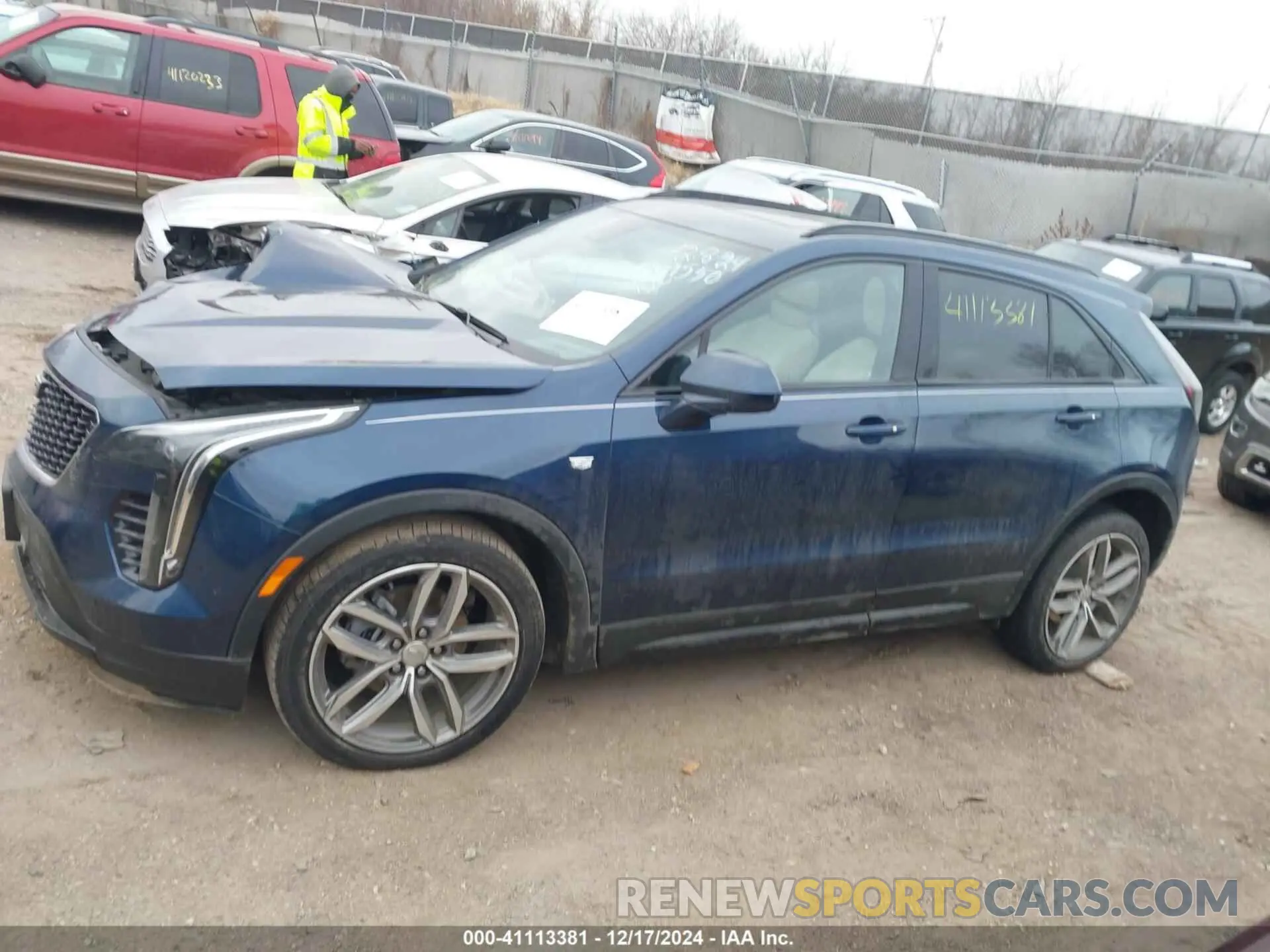 14 fotografías del automóvil dañado 1GYFZFR48LF101467 CADILLAC XT4 2020