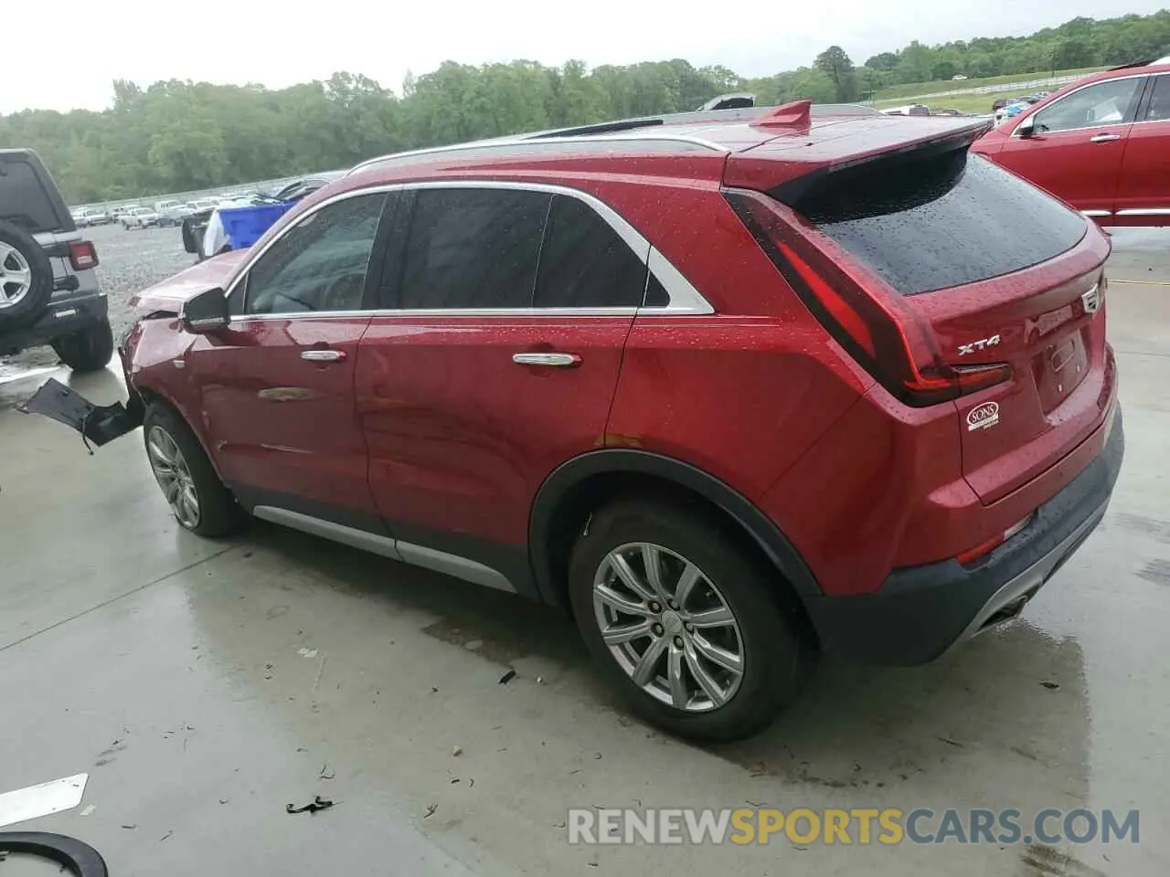 2 fotografías del automóvil dañado 1GYFZCR45MF040921 CADILLAC XT4 2021