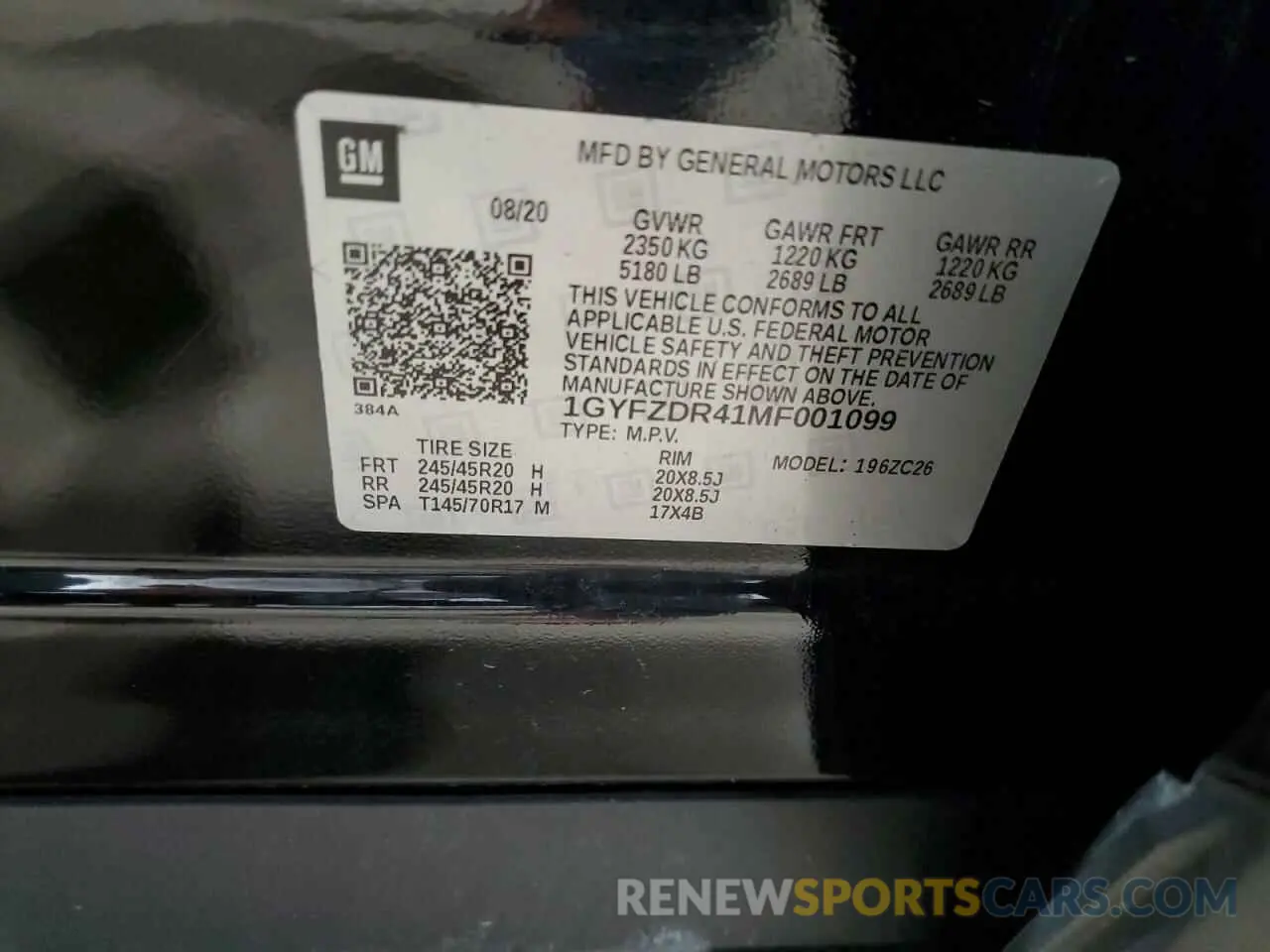 13 fotografías del automóvil dañado 1GYFZDR41MF001099 CADILLAC XT4 2021