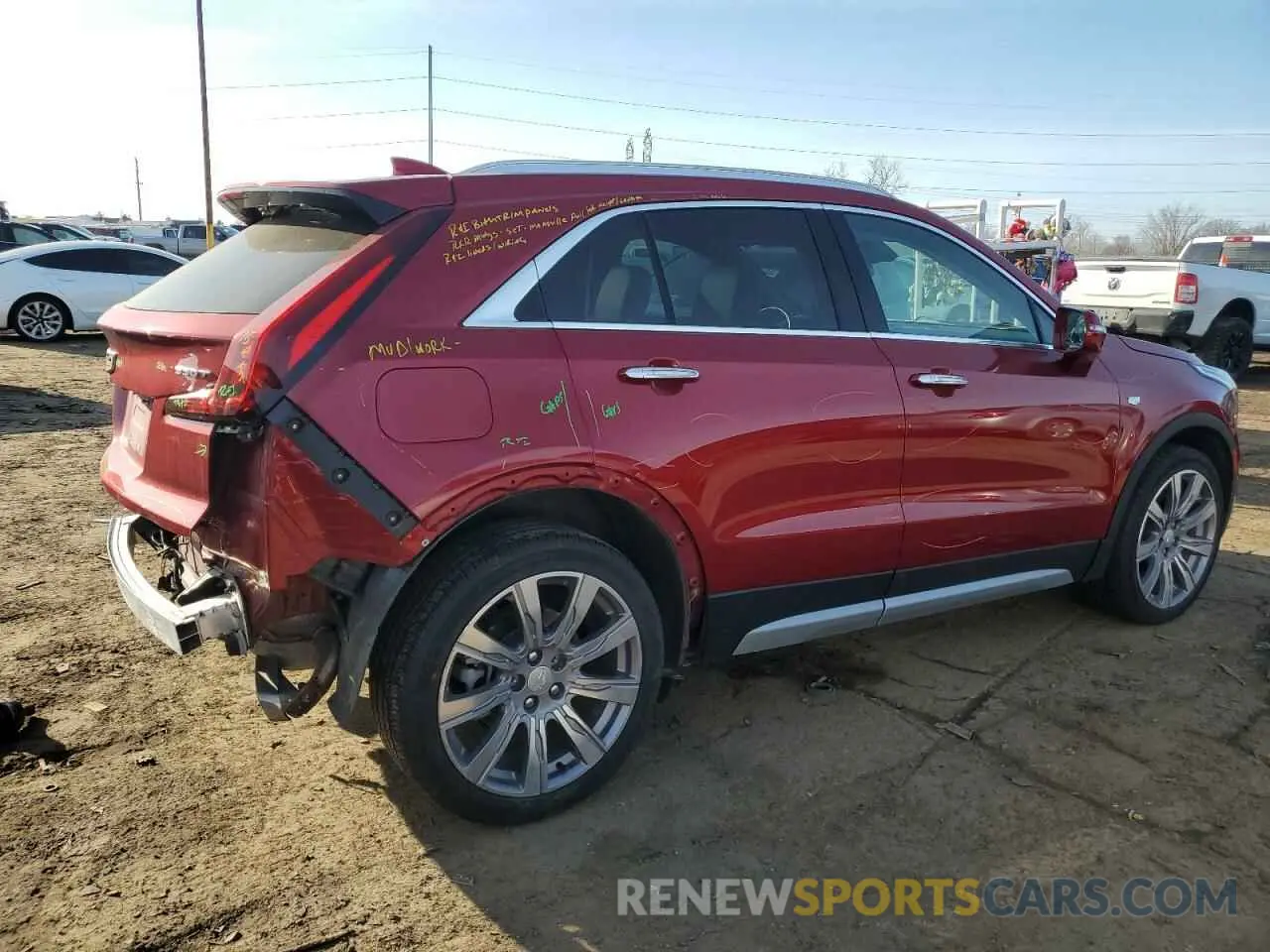 3 fotografías del automóvil dañado 1GYFZDR43MF016770 CADILLAC XT4 2021