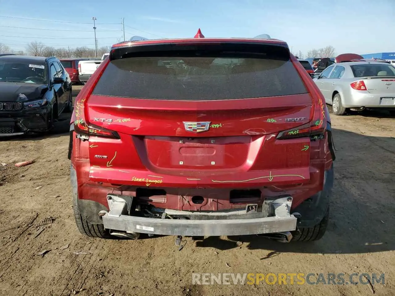 6 fotografías del automóvil dañado 1GYFZDR43MF016770 CADILLAC XT4 2021