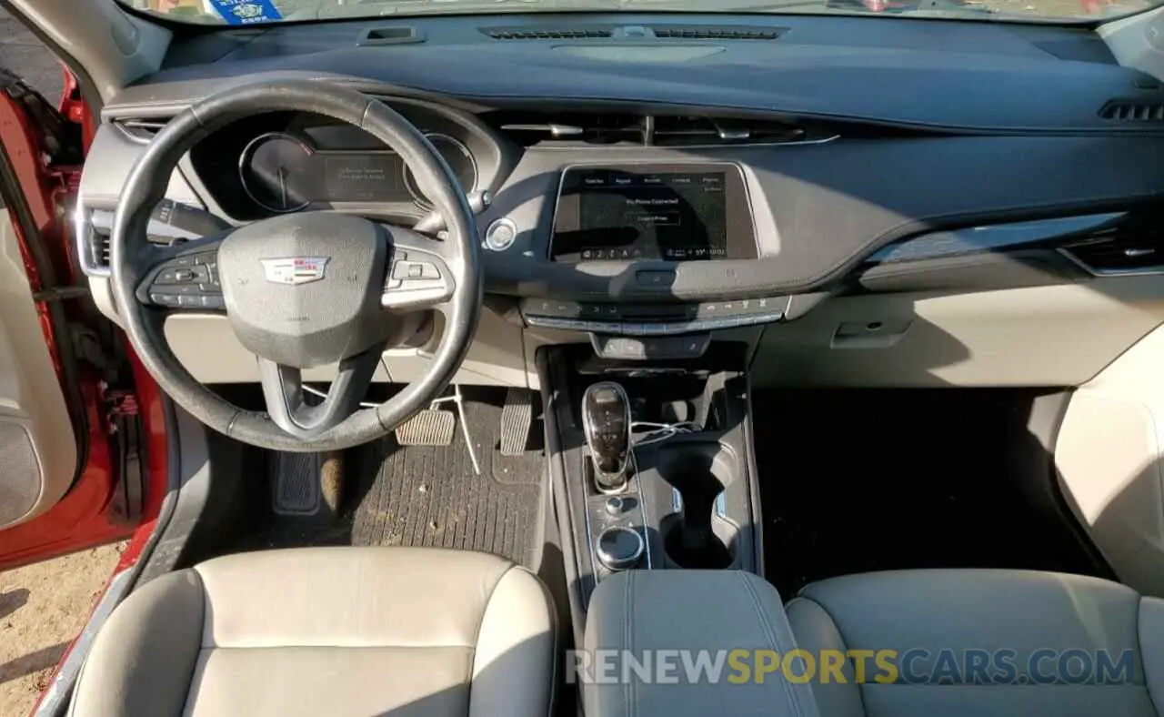 8 fotografías del automóvil dañado 1GYFZDR43MF016770 CADILLAC XT4 2021