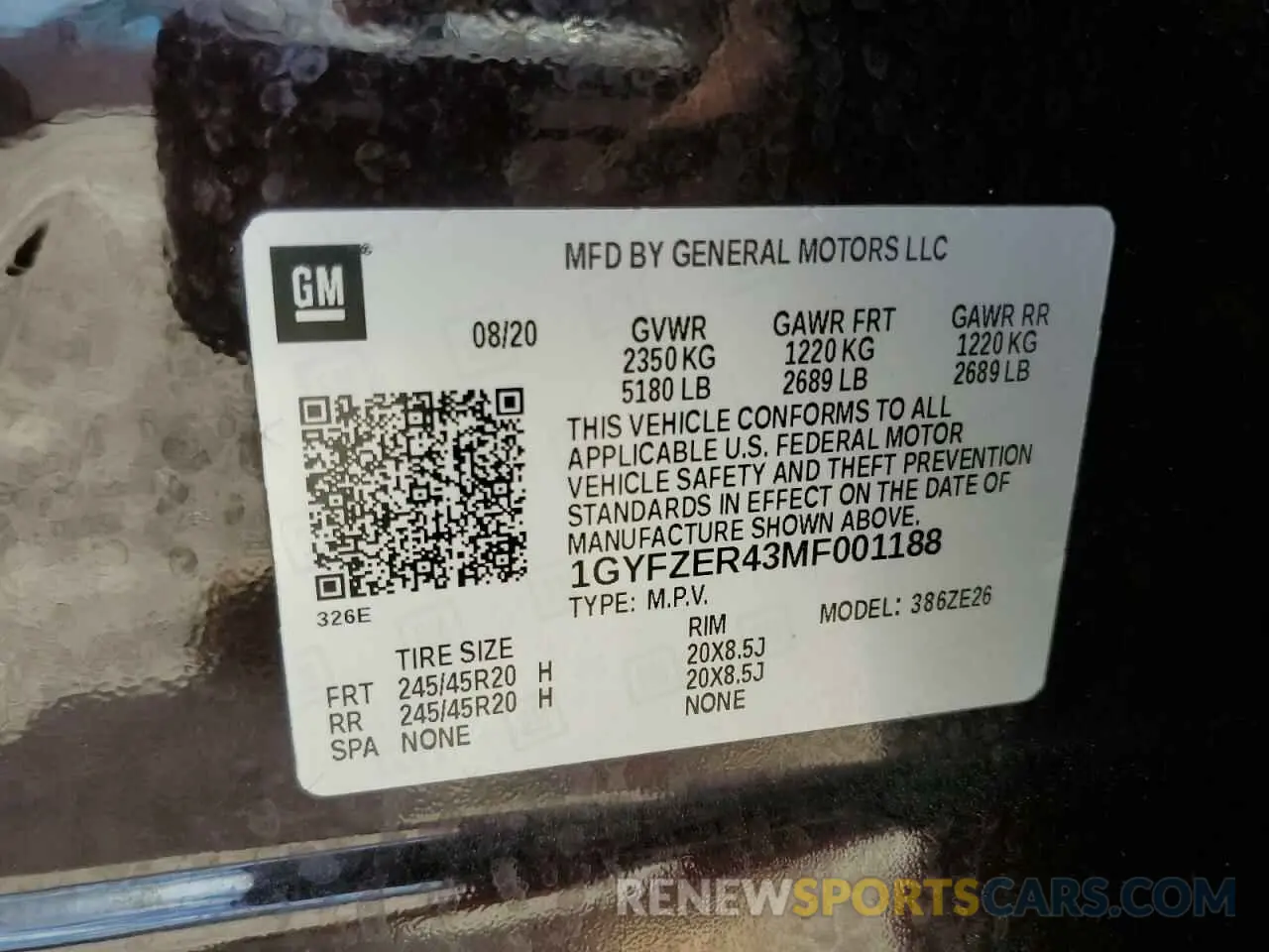 13 fotografías del automóvil dañado 1GYFZER43MF001188 CADILLAC XT4 2021