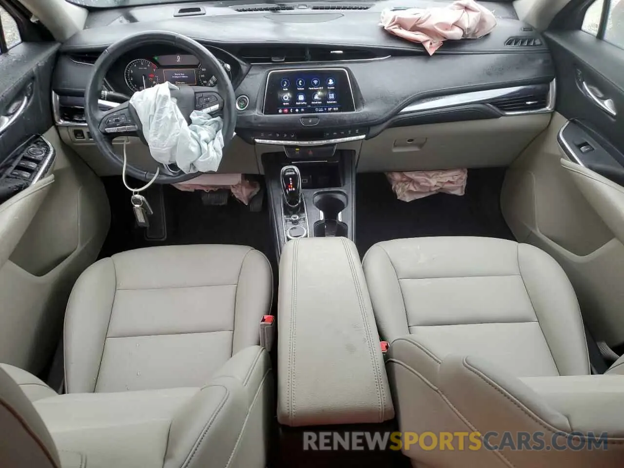 8 fotografías del automóvil dañado 1GYAZAR40PF130576 CADILLAC XT4 2023