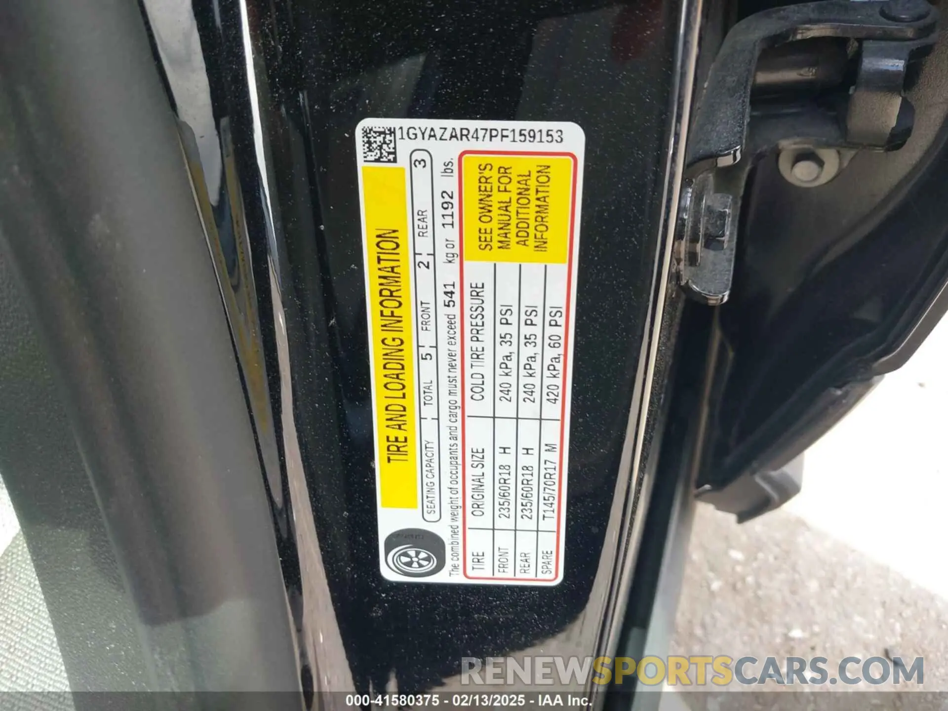9 fotografías del automóvil dañado 1GYAZAR47PF159153 CADILLAC XT4 2023