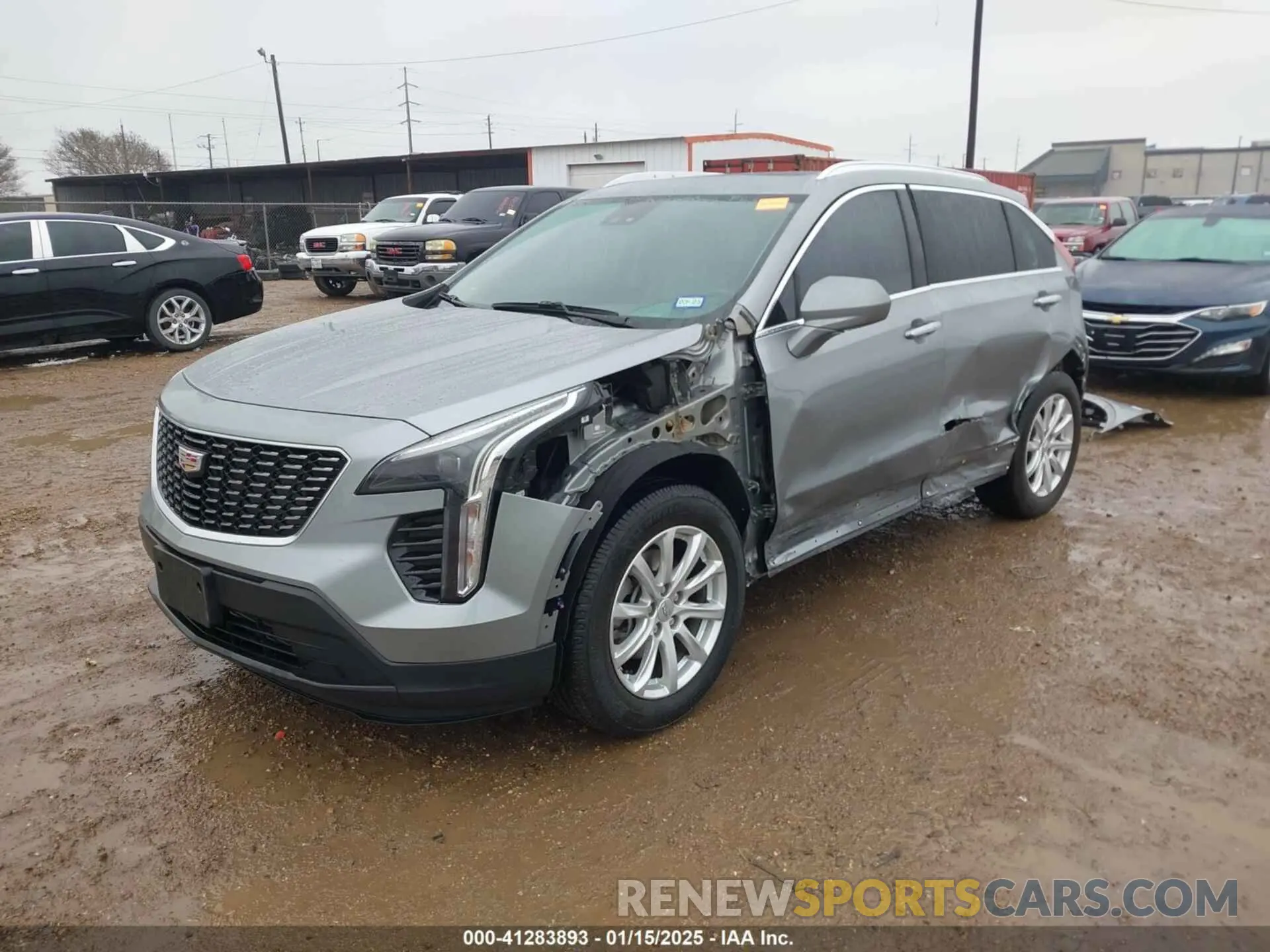 2 fotografías del automóvil dañado 1GYAZAR49PF170591 CADILLAC XT4 2023